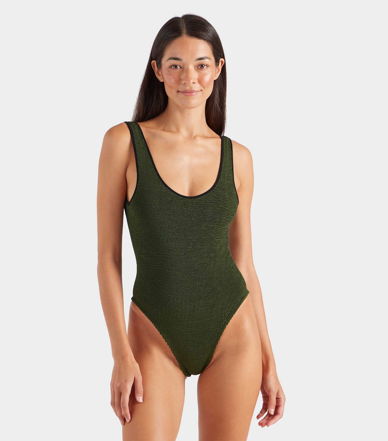 Faye Swim - Metallic Khaki/Black