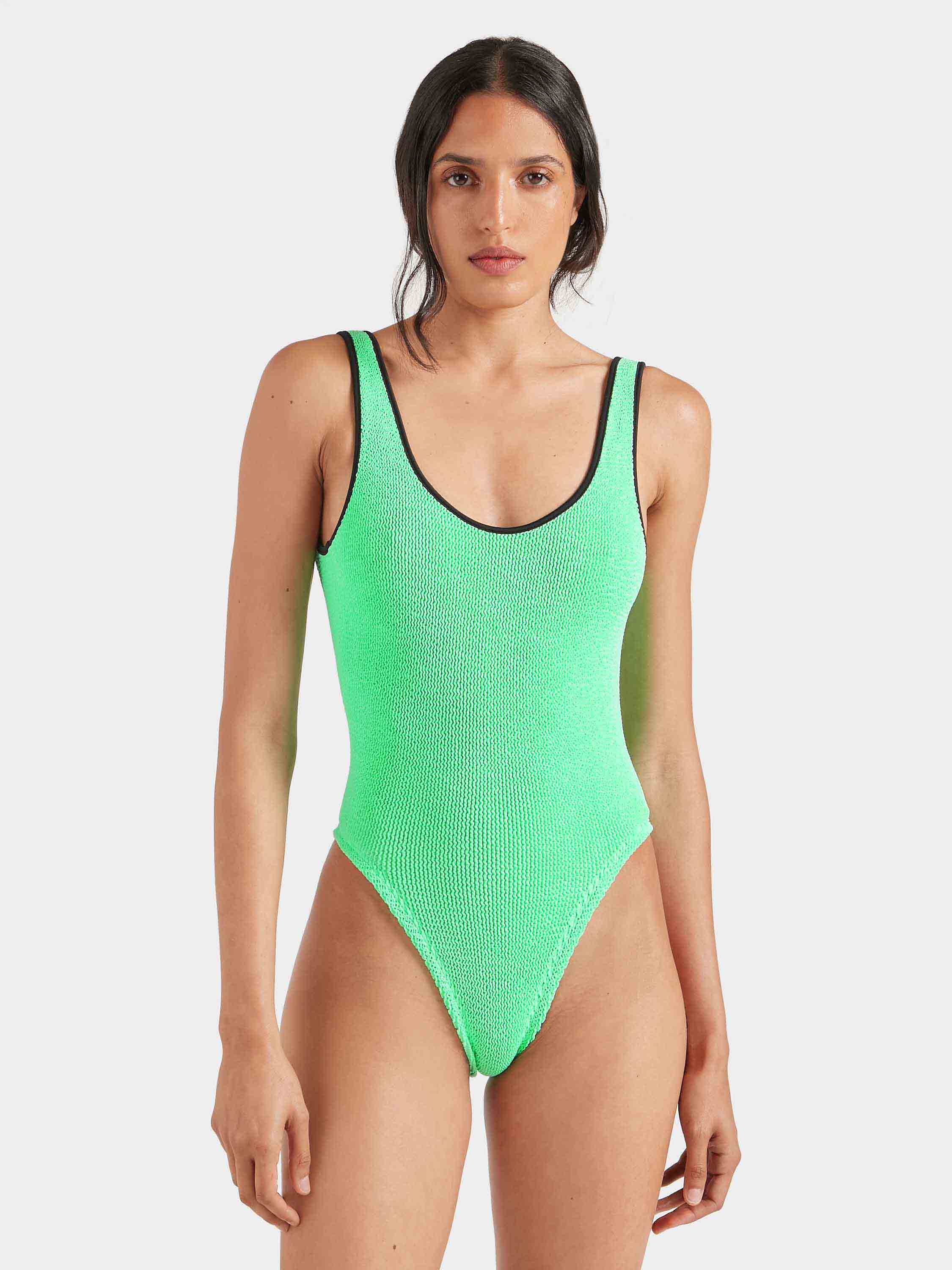 For El Silencio Faye Swim - Lime/Black
