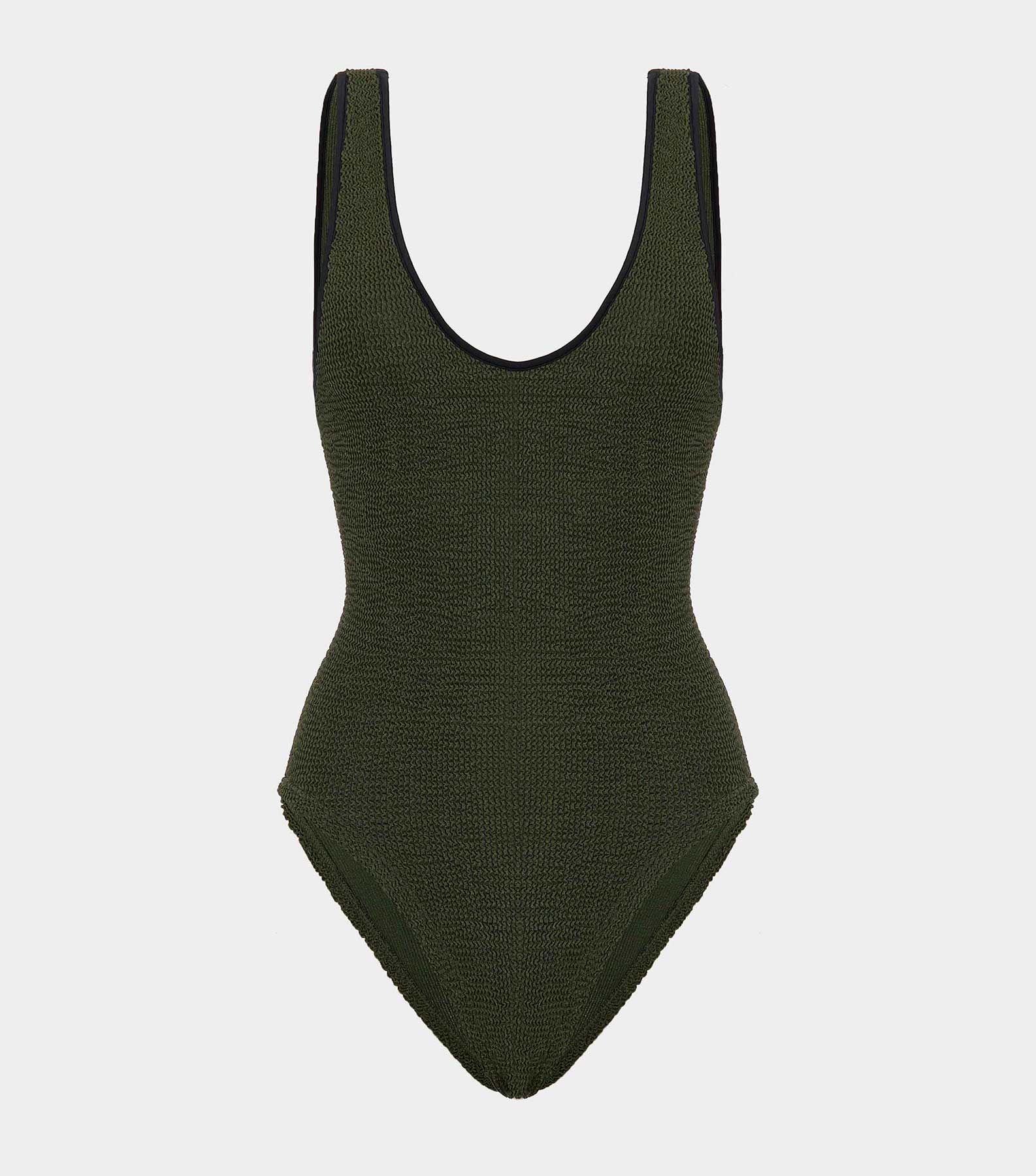 Faye Swim - Metallic Khaki/Black