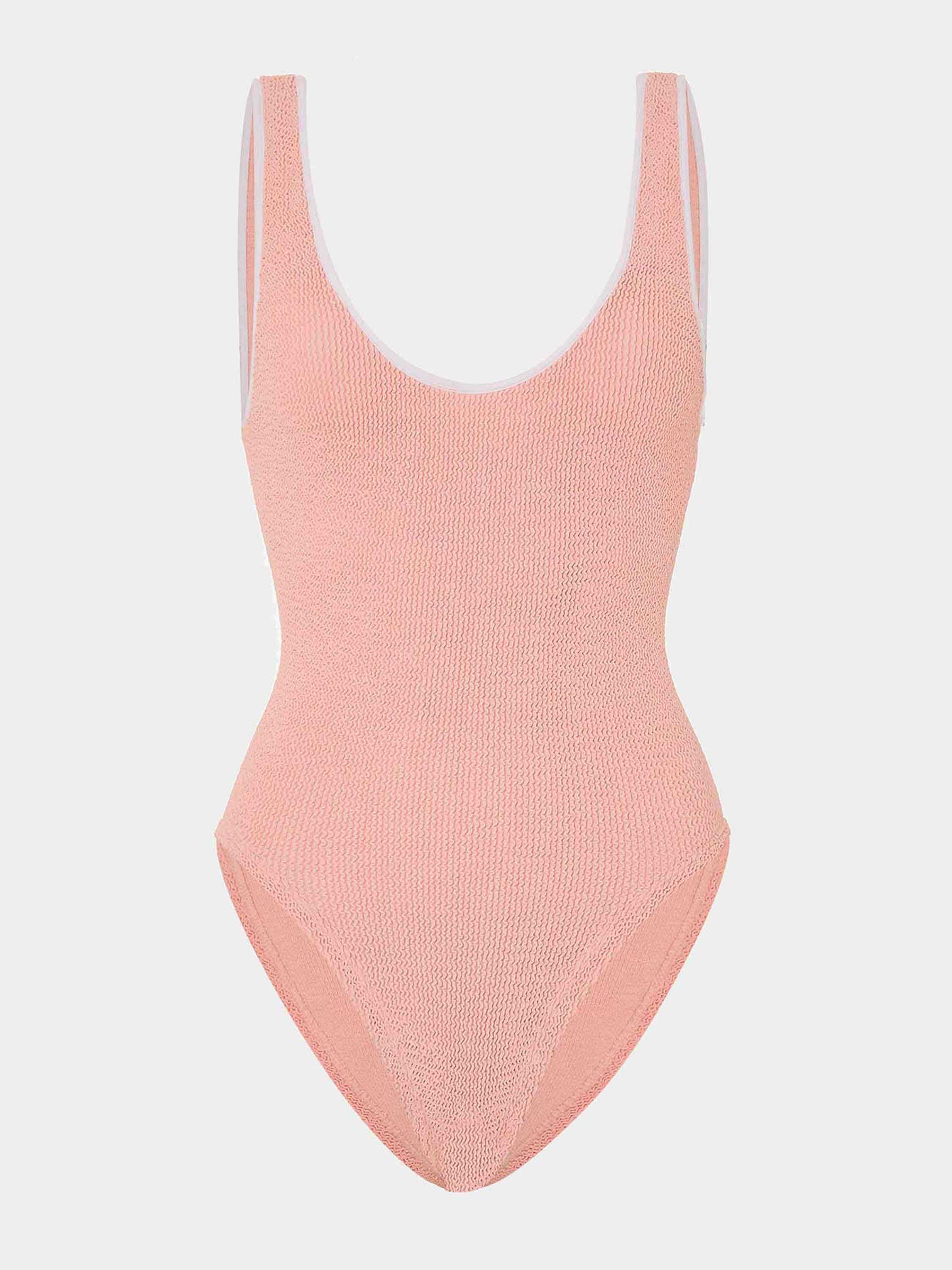 Faye Swim - Peach/White