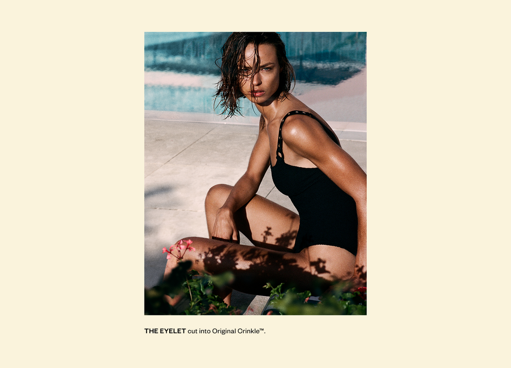 Melody Eyelet Swim Black