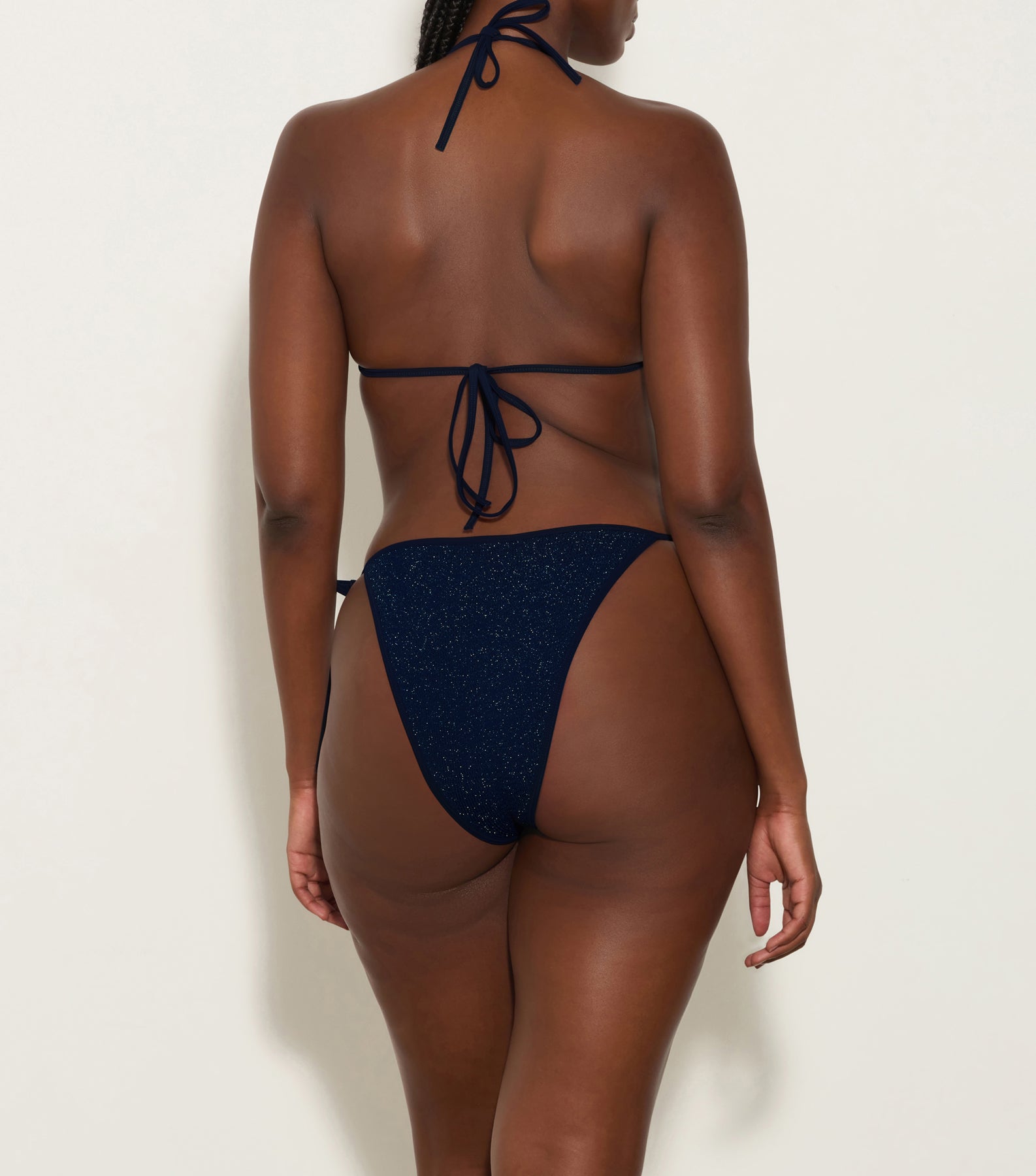 Gina Lurex Bikini - Navy/Silver