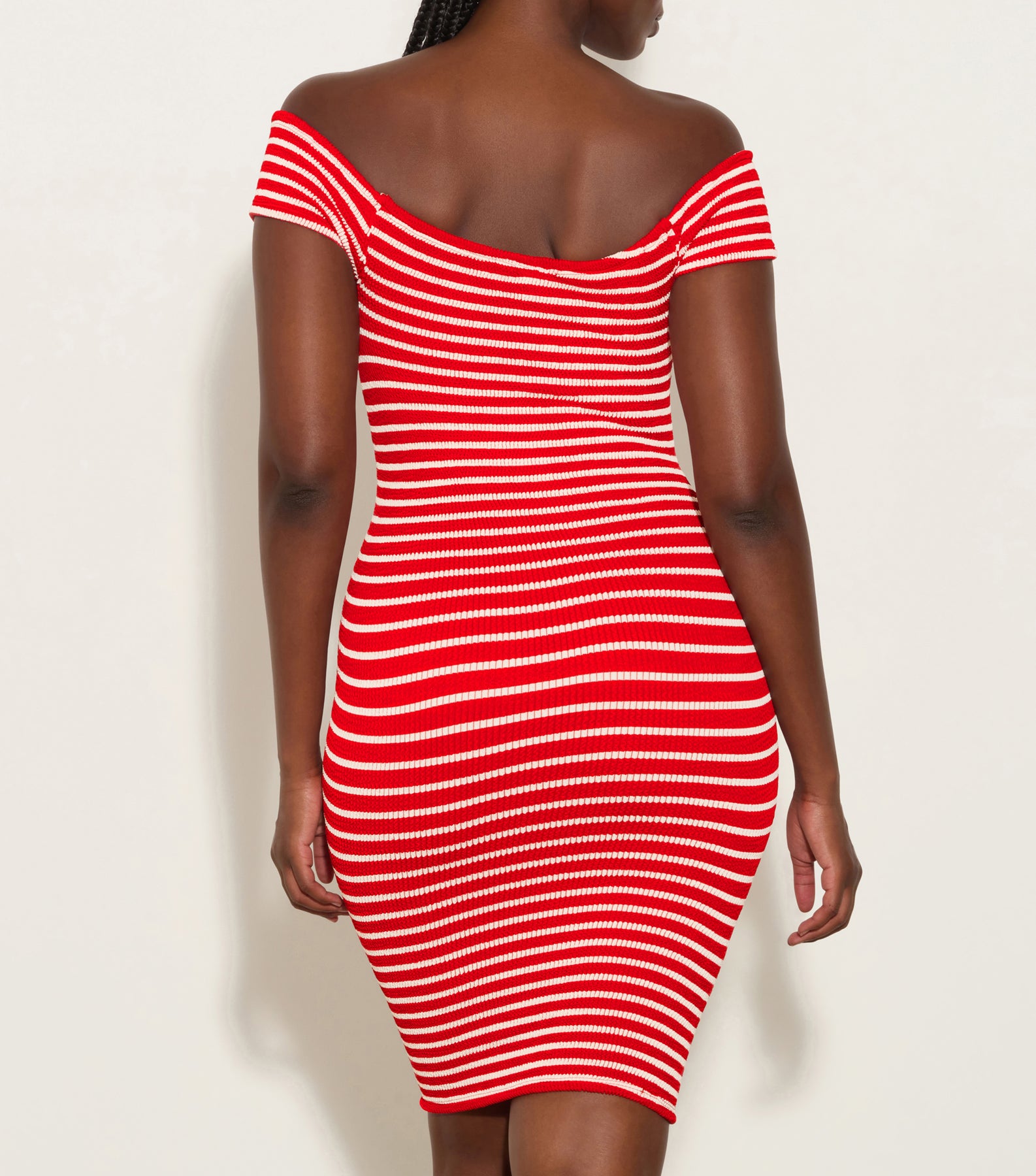 Grace Dress - Red/White