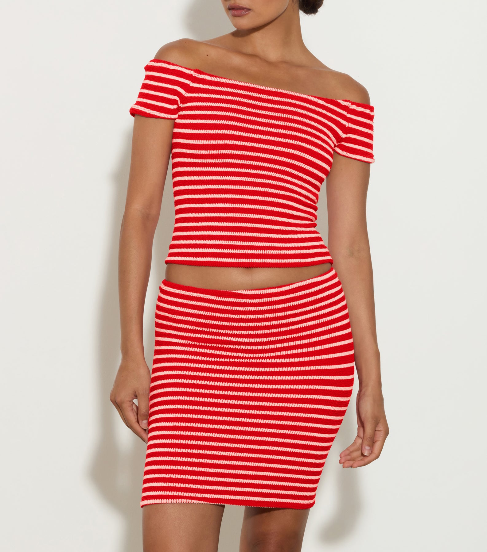 Grace Top - Red/White