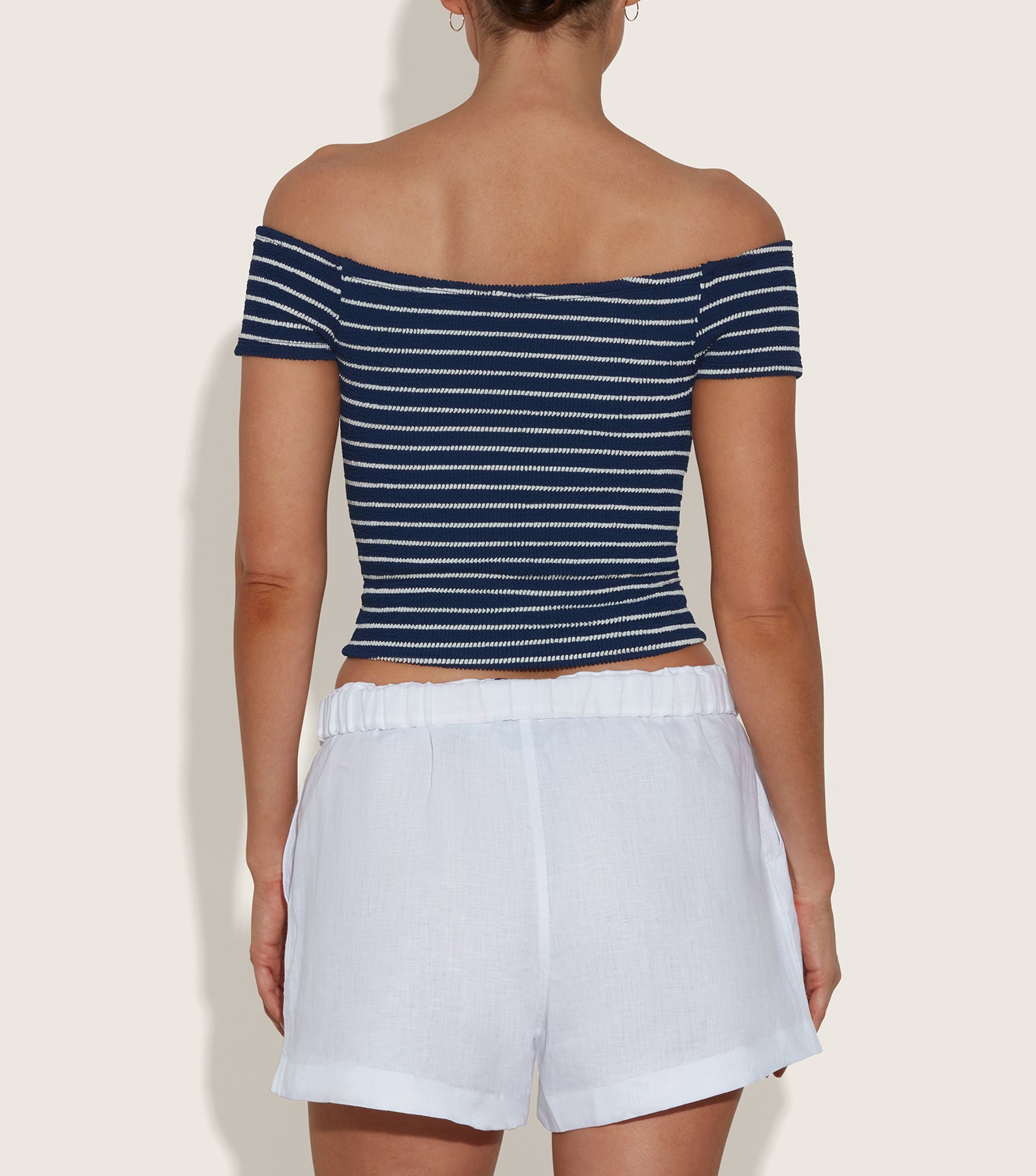 Grace Top - Navy/White Stripe