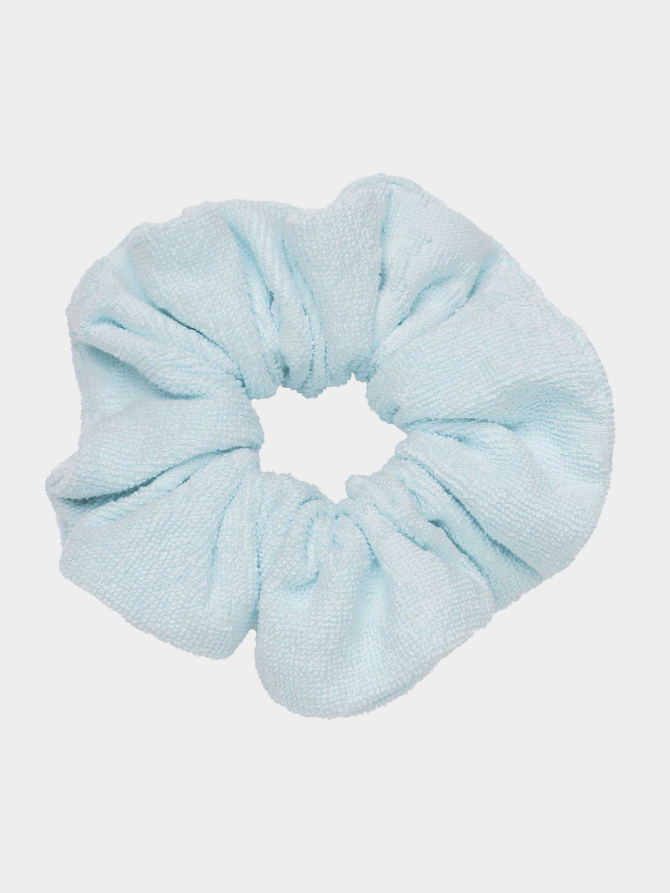 Sunny Towelling Giant Scrunchie - Ice Blue