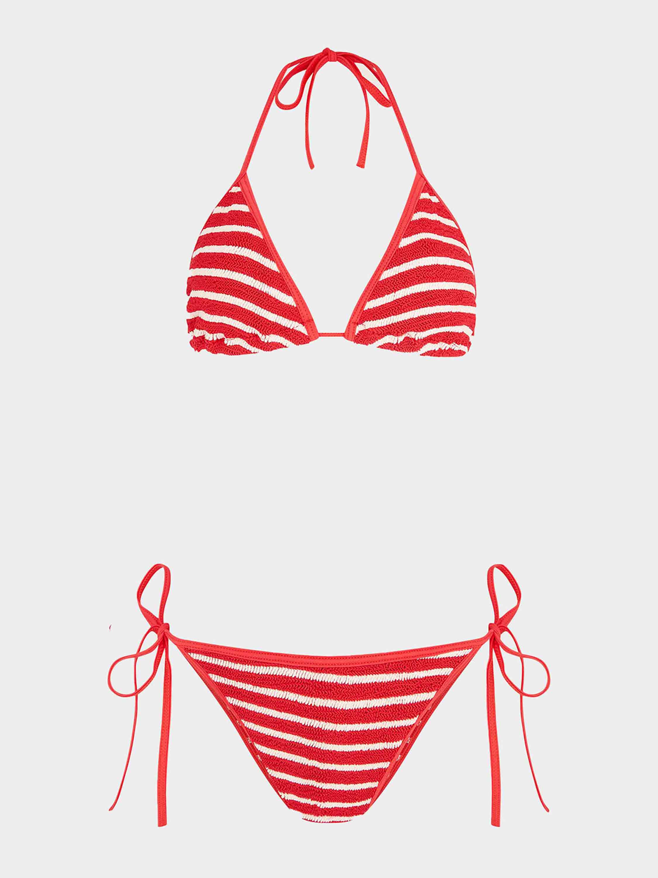 Gina Bikini - Red/White Stripe