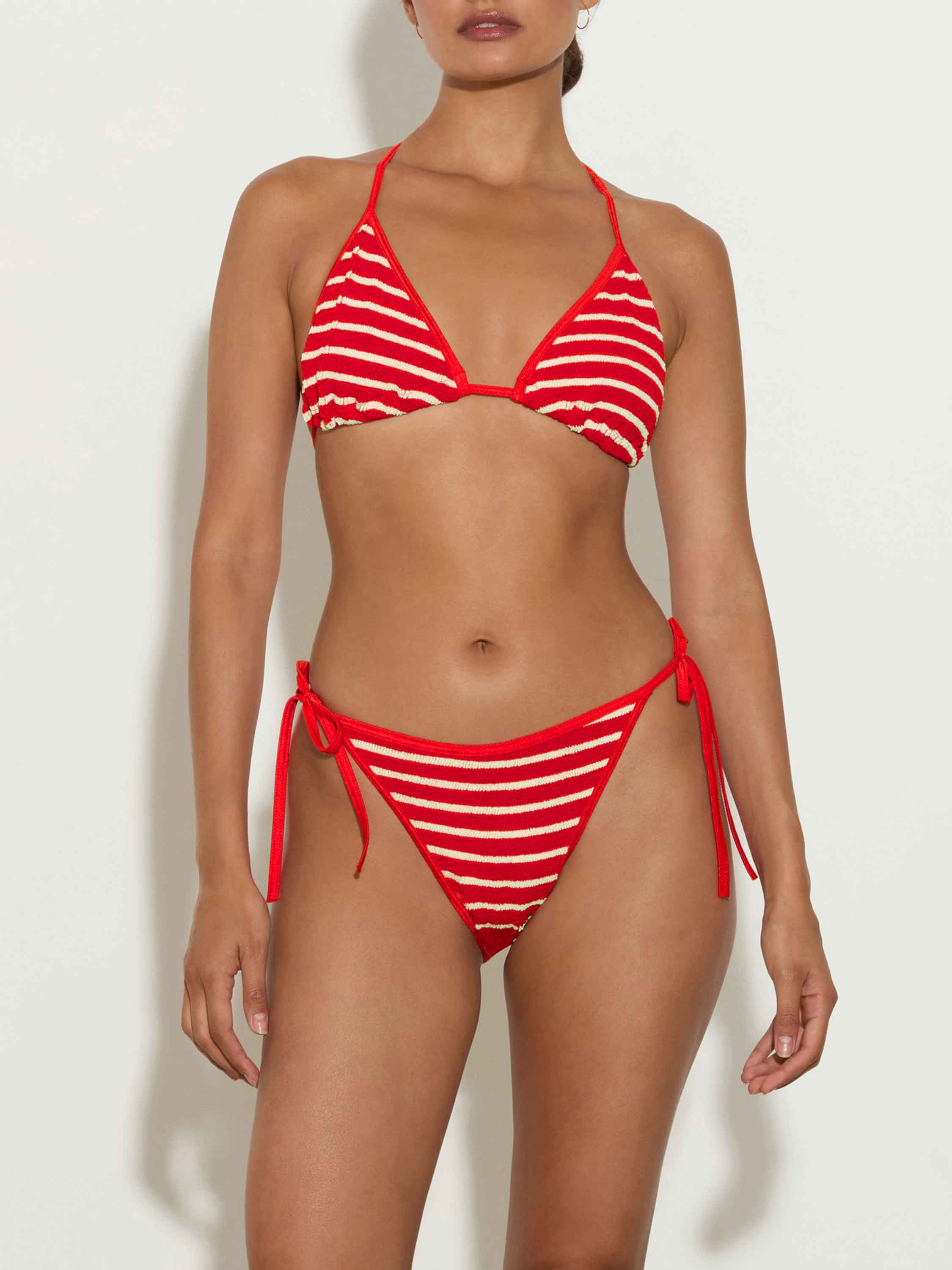 Gina Bikini - Red/White Stripe