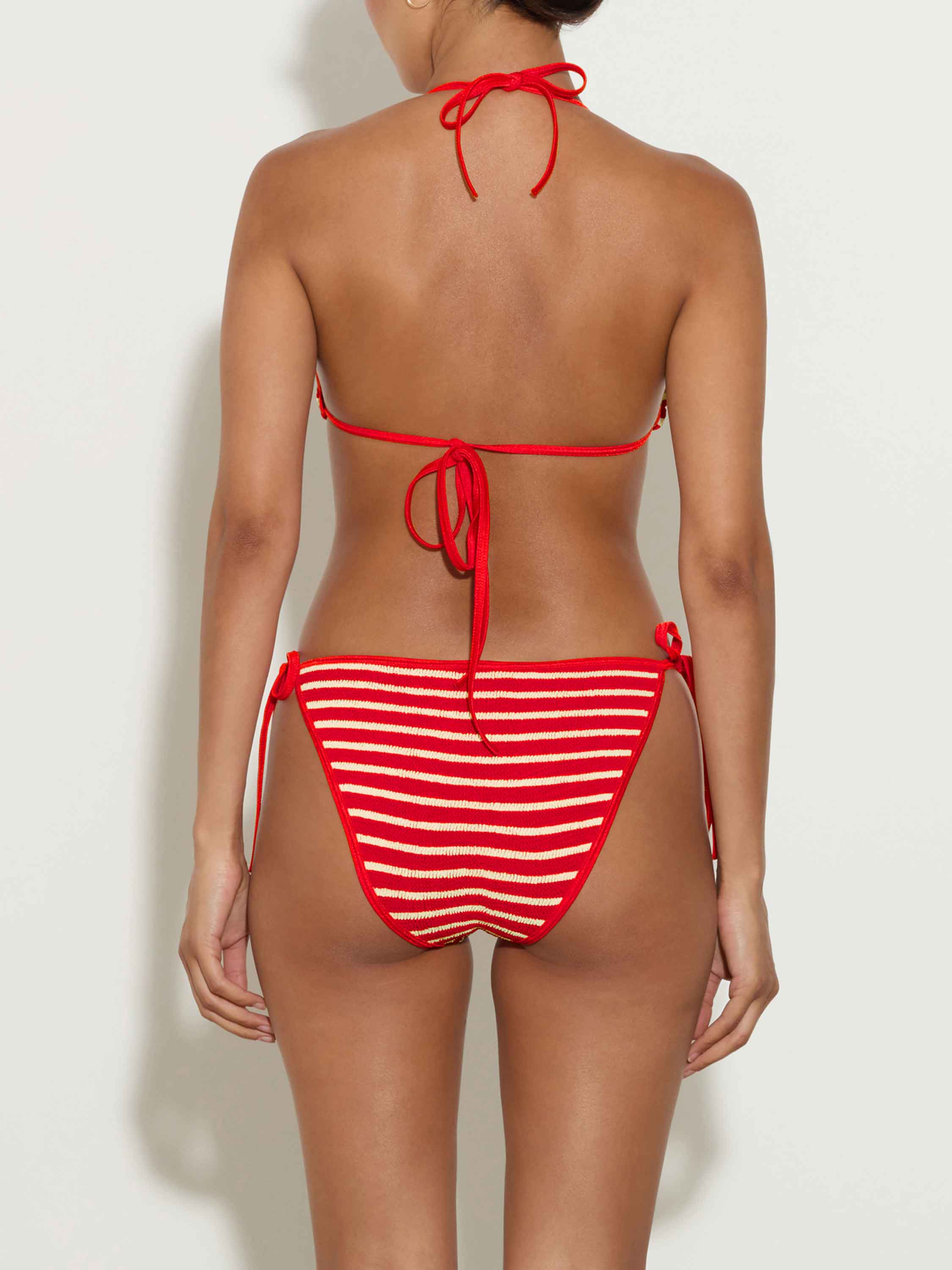 Gina Bikini - Red/White Stripe