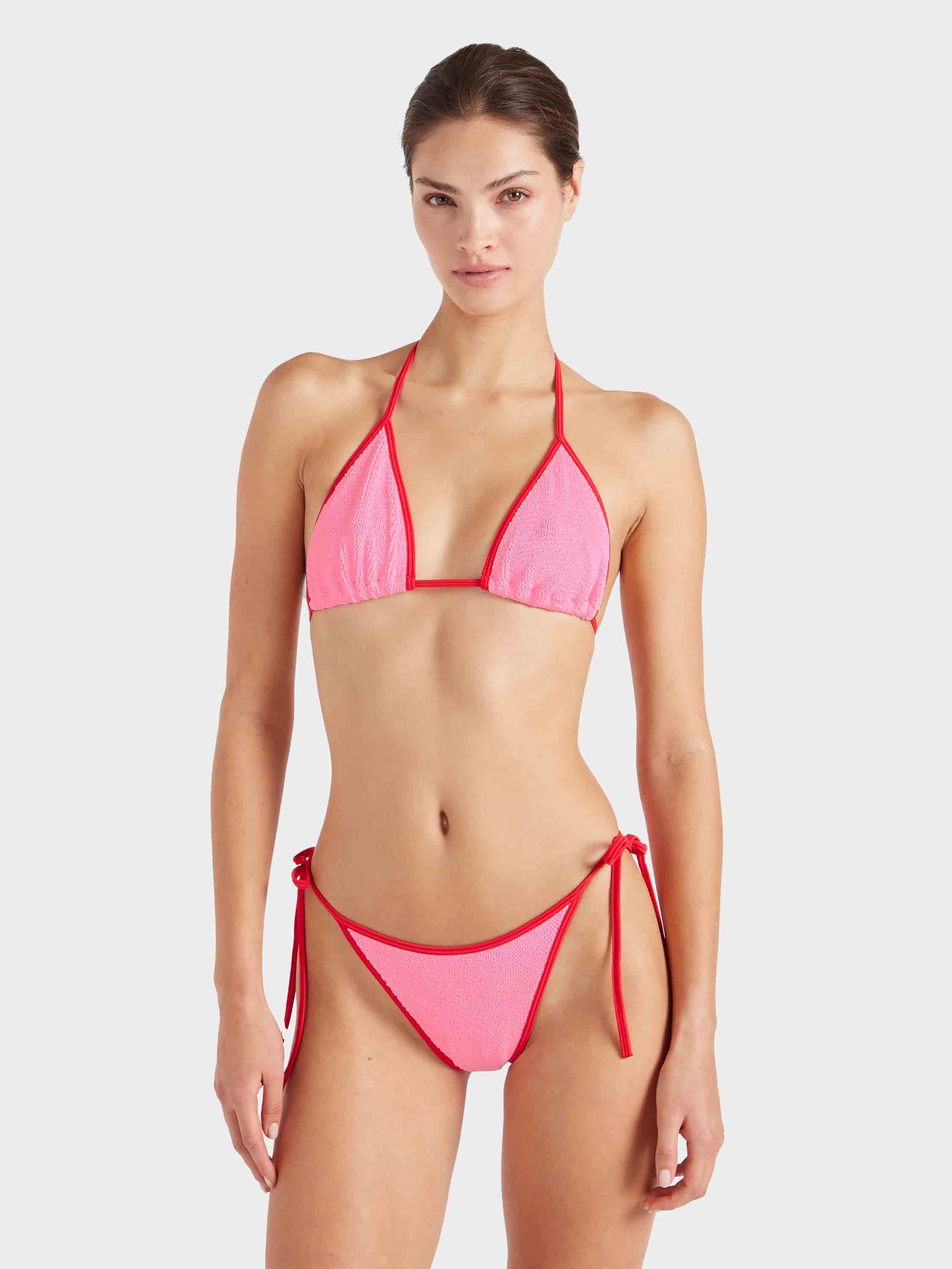 Gina Bikini Contrast - Bubblegum/Red