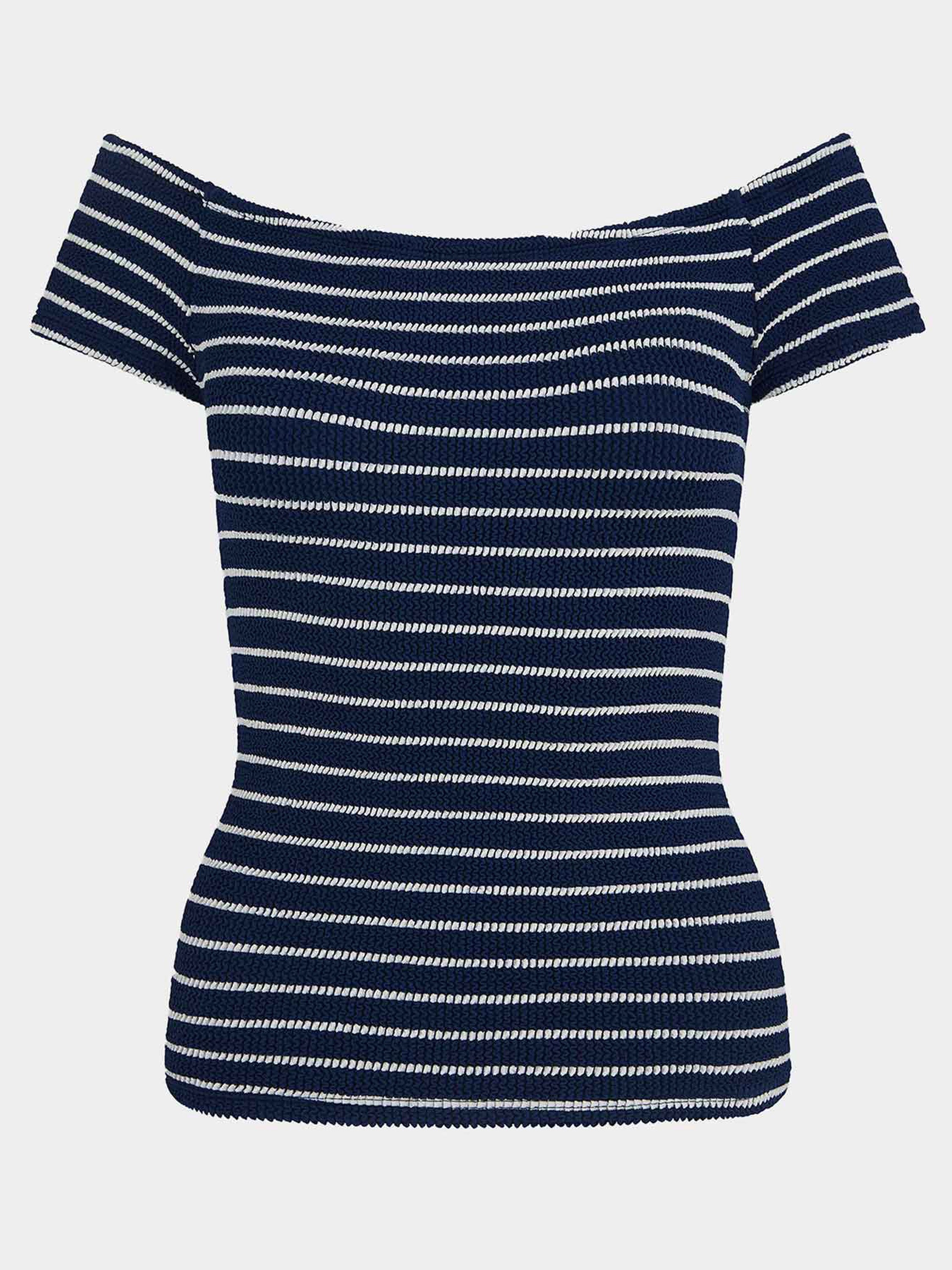 Grace Top - Navy/White Stripe