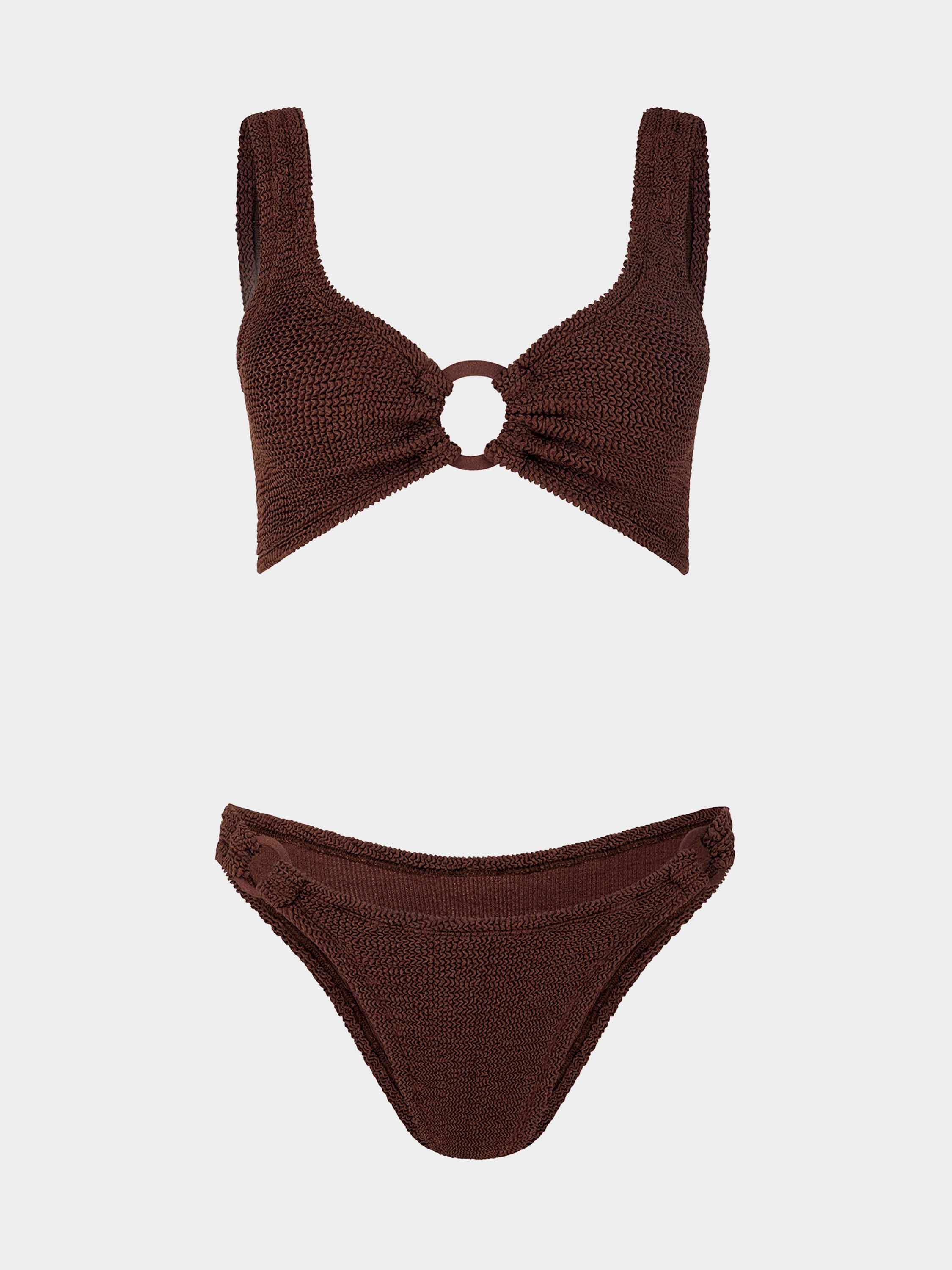 Hallie Bikini - Metallic Chocolate