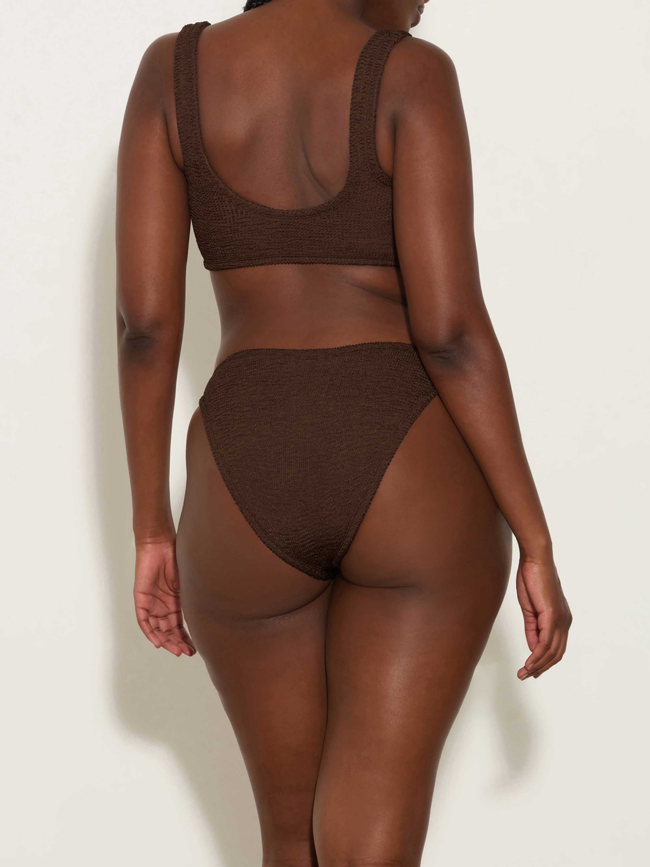Hallie Bikini - Metallic Chocolate