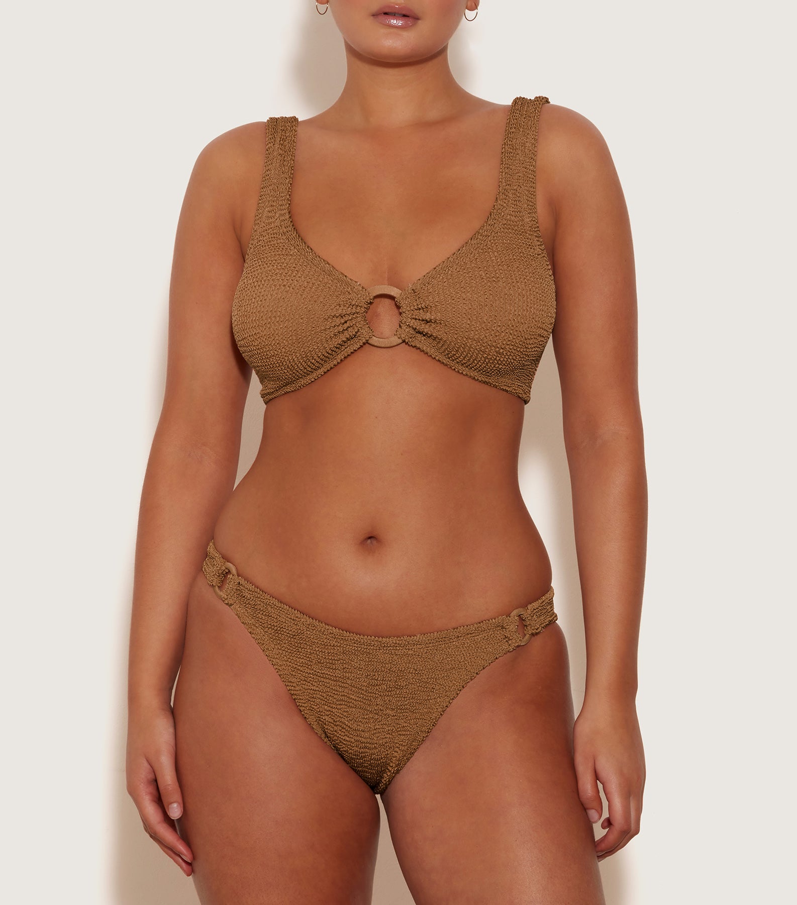 Hallie Bikini - Metallic Cocoa