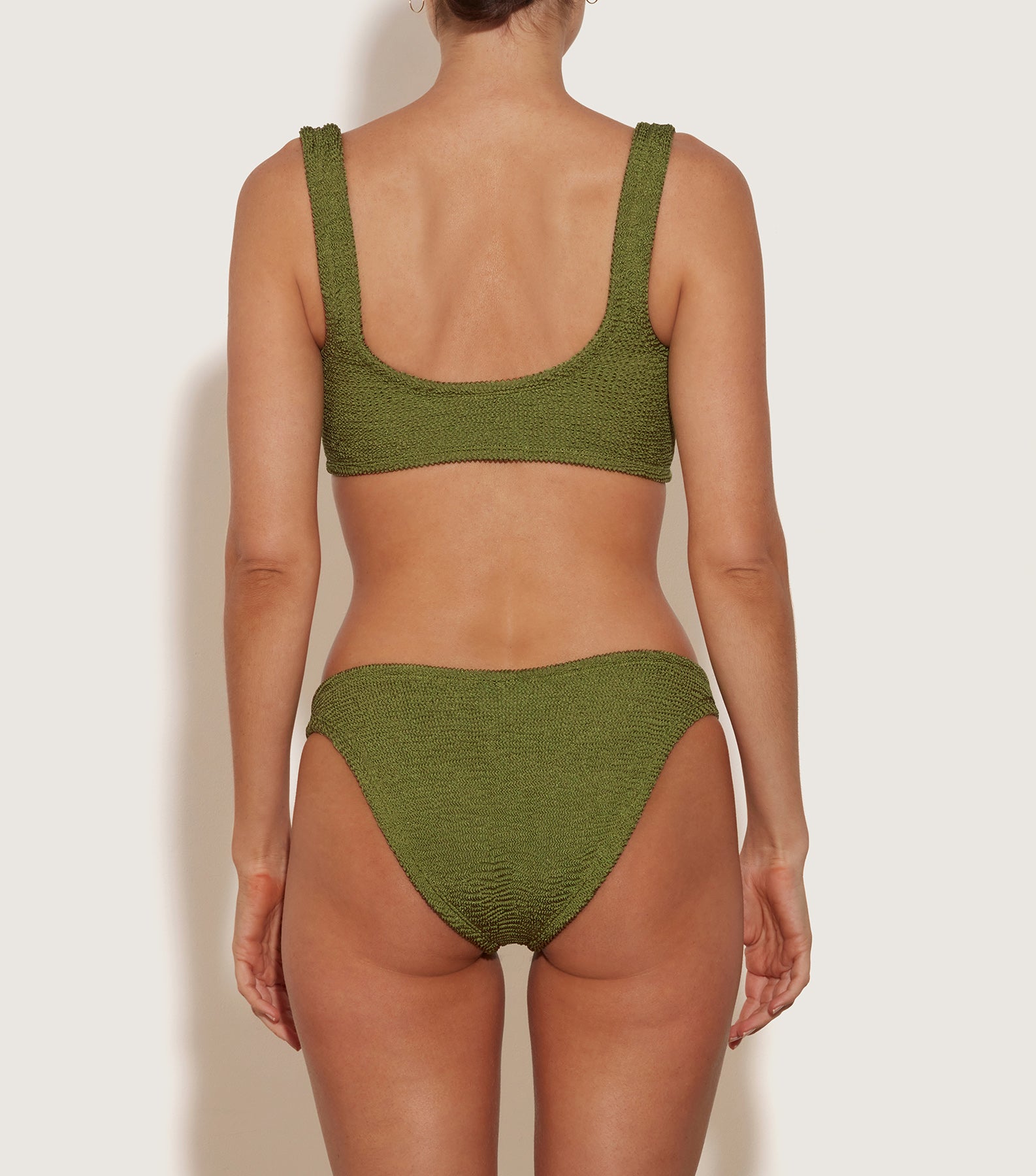 Hallie Bikini - Metallic Moss