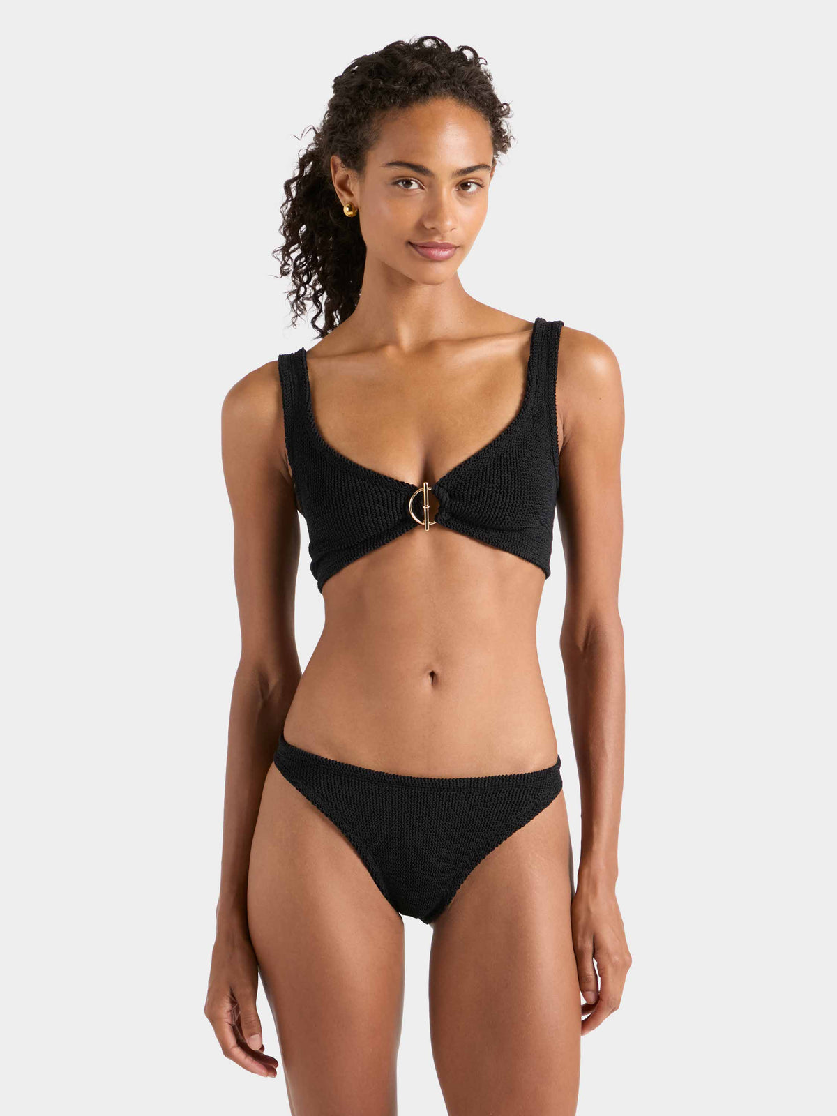 Harlow T Bar Bikini - Black