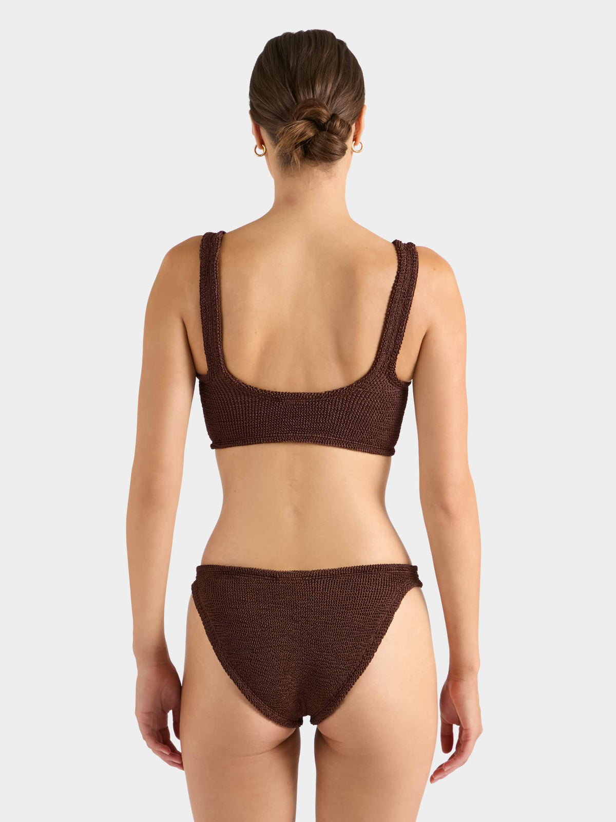 Harlow T Bar Bikini - Metallic Chocolate