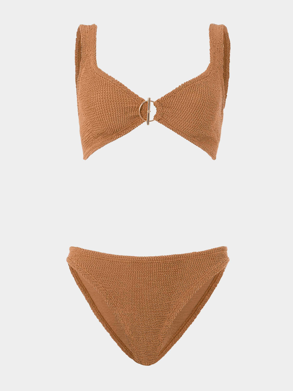 Harlow T Bar Bikini - Metallic Cocoa