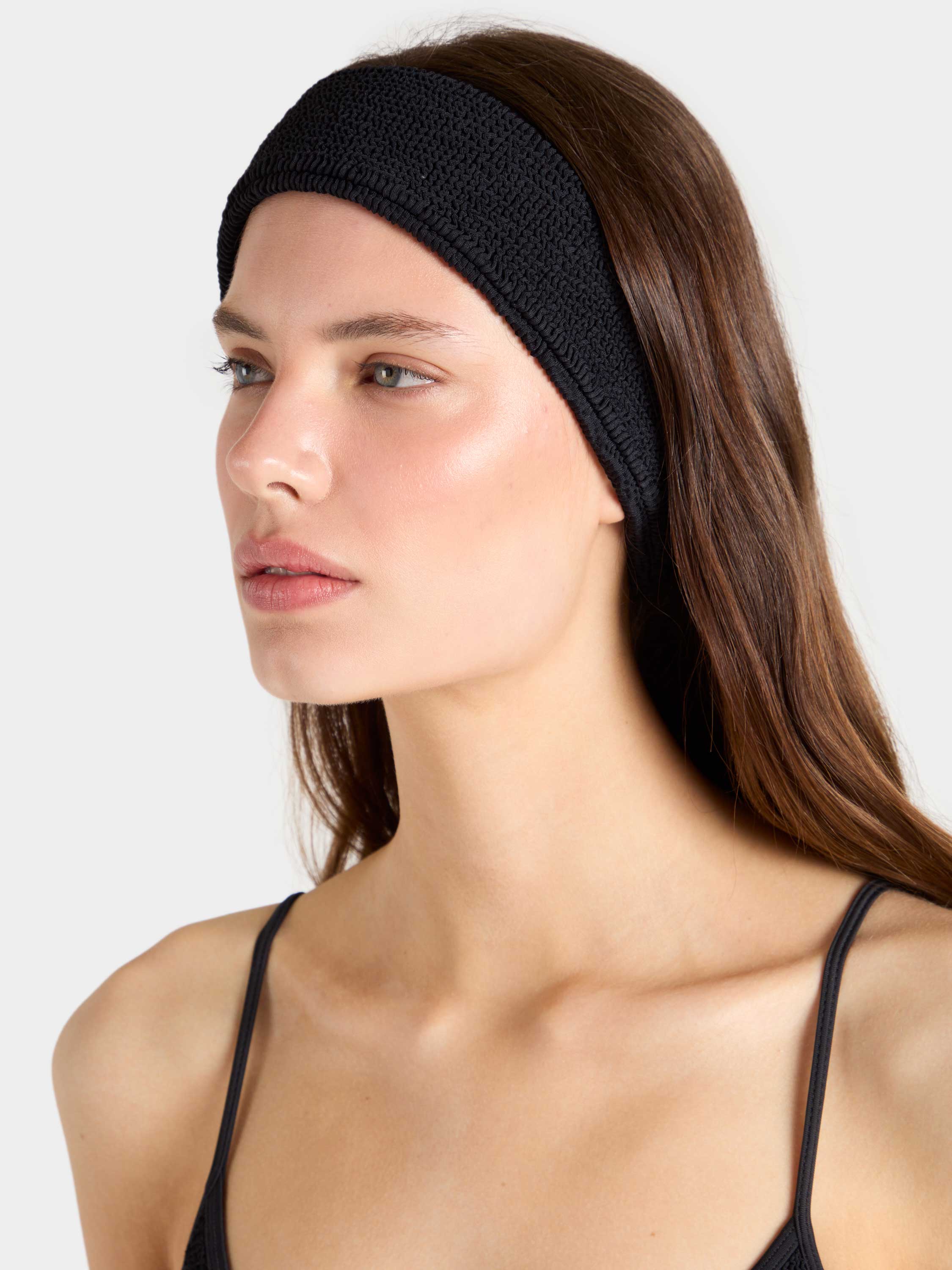 Crinkle Headband - Black