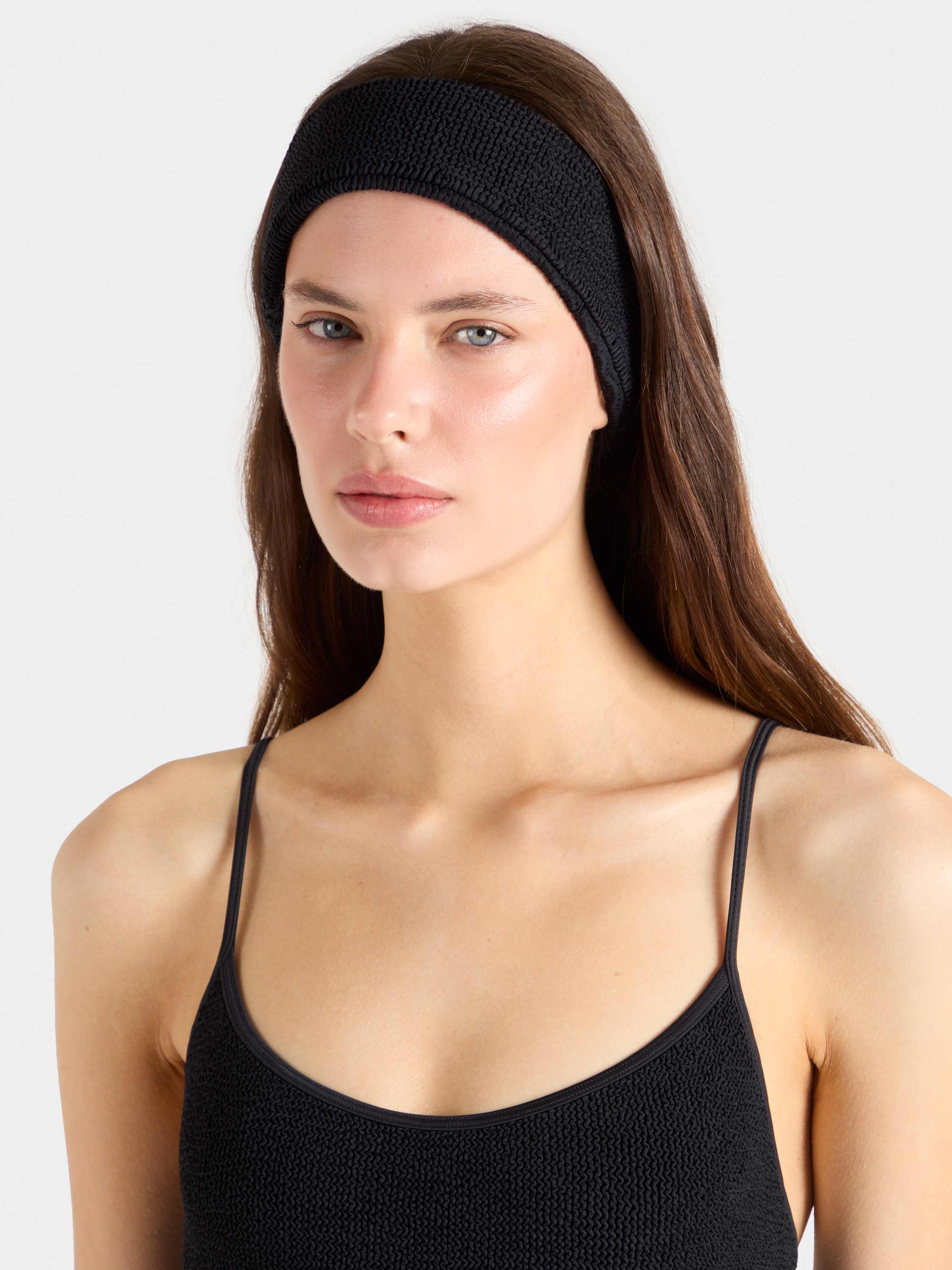 Crinkle Headband - Black