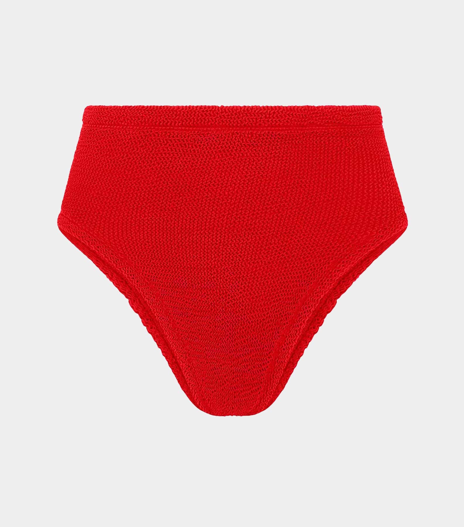 High Waist Bikini Bottom - Red