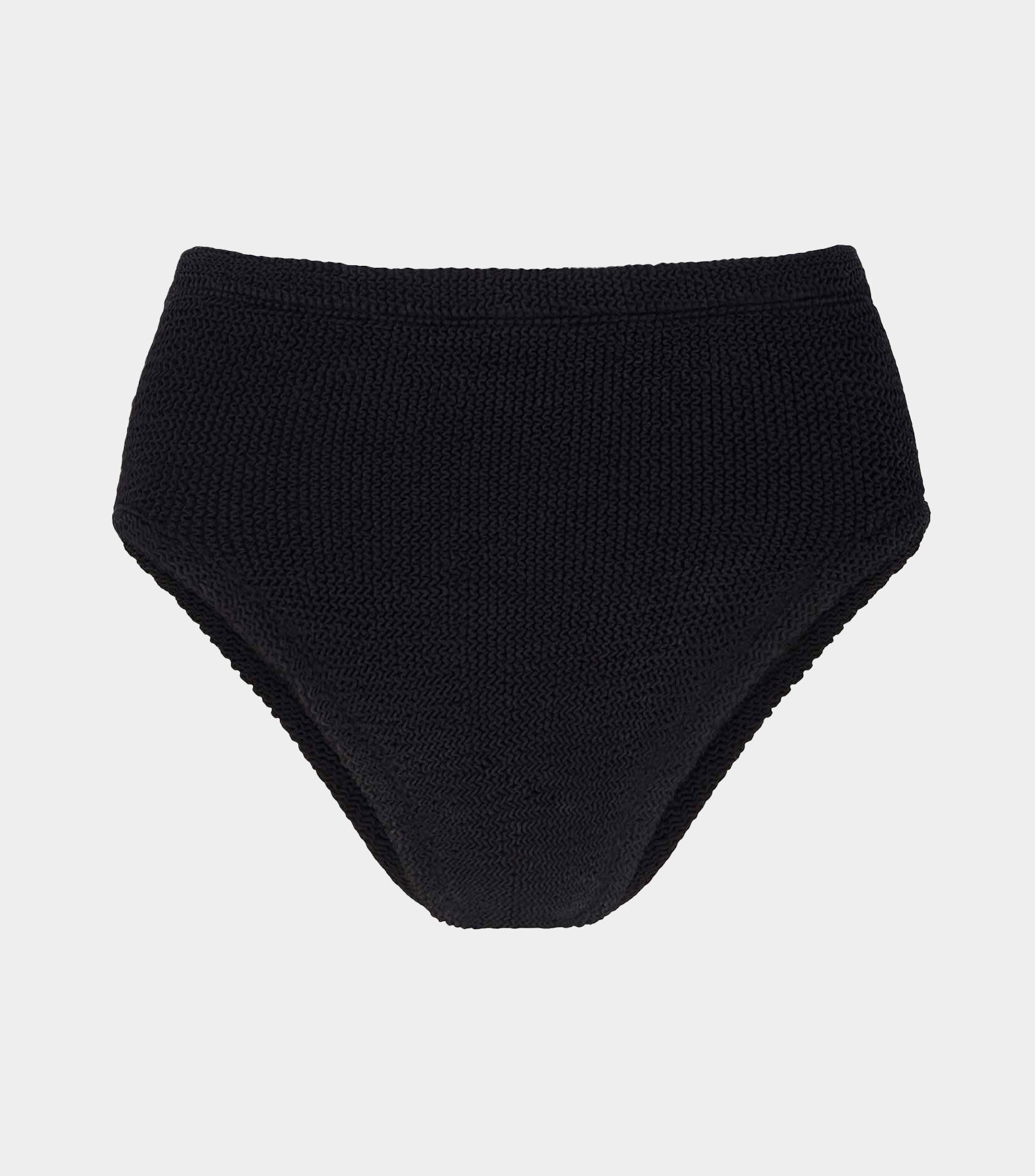 High Waist Bikini Bottom - Black