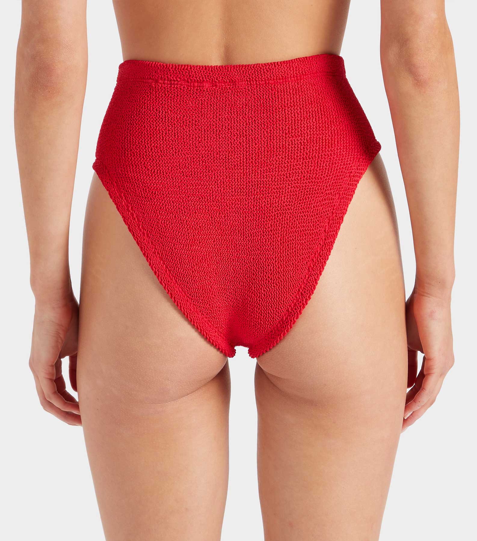 High Waist Bikini Bottom - Red