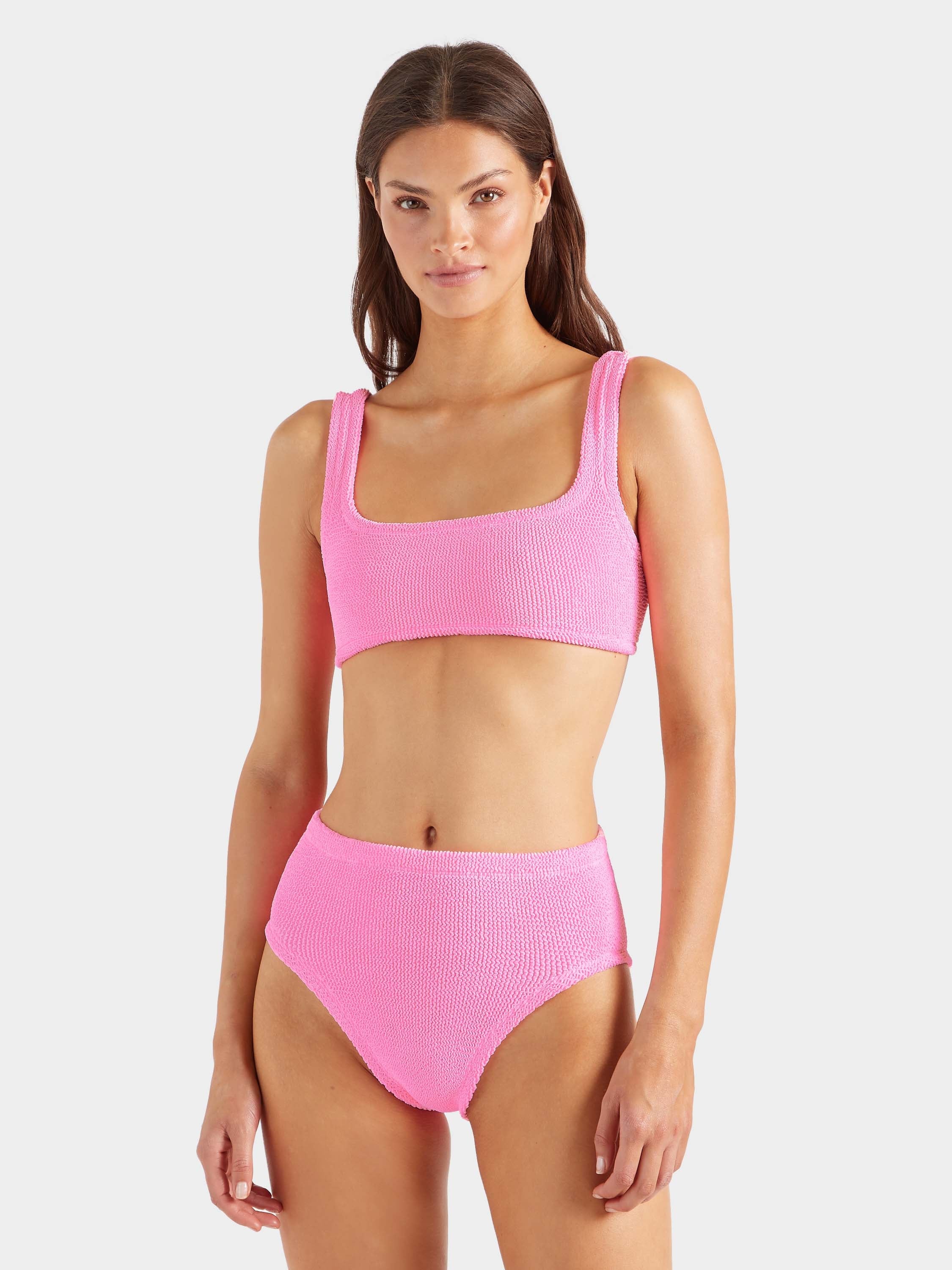 High Waist Bikini Bottom - Bubblegum
