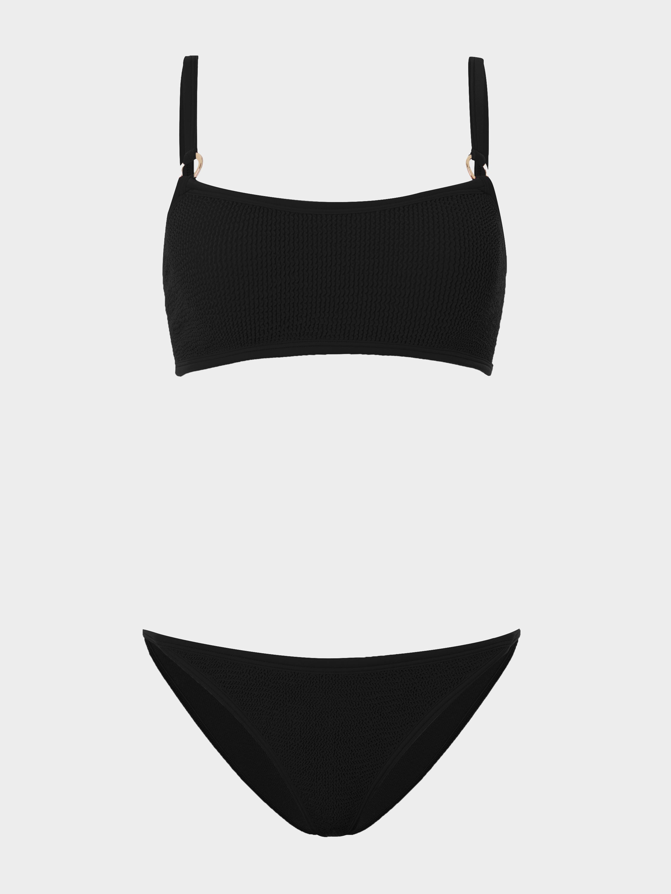 Iris With Gold Hoops Bikini - Black