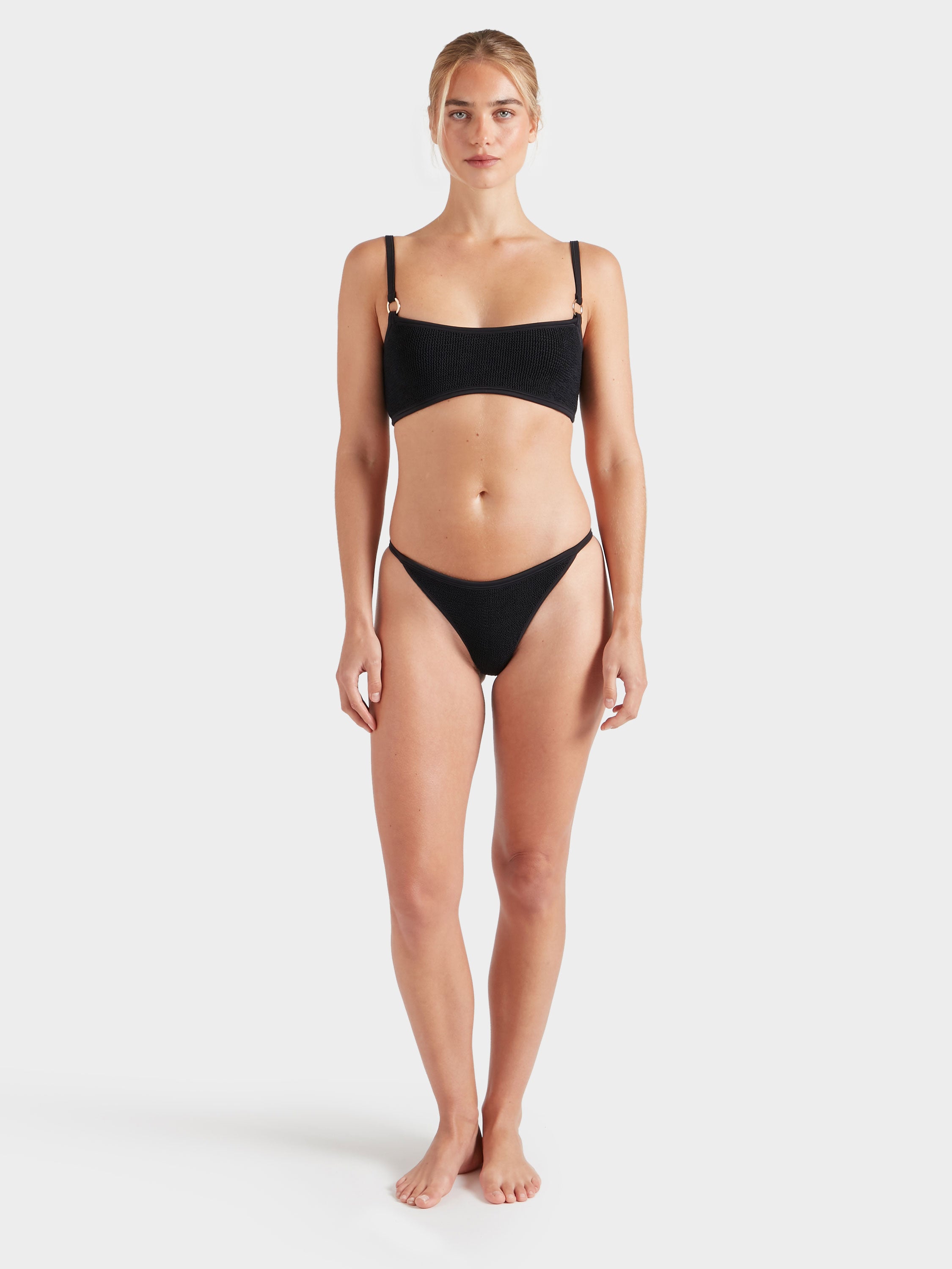 Iris With Gold Hoops Bikini - Black