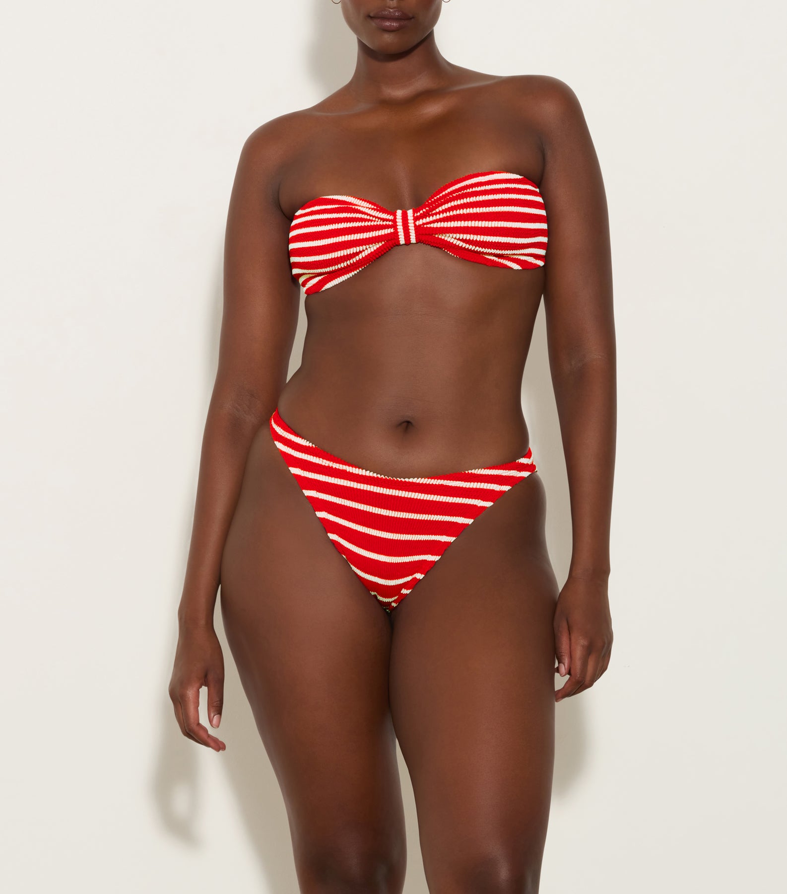 Jean Stripe Bikini - Red/White