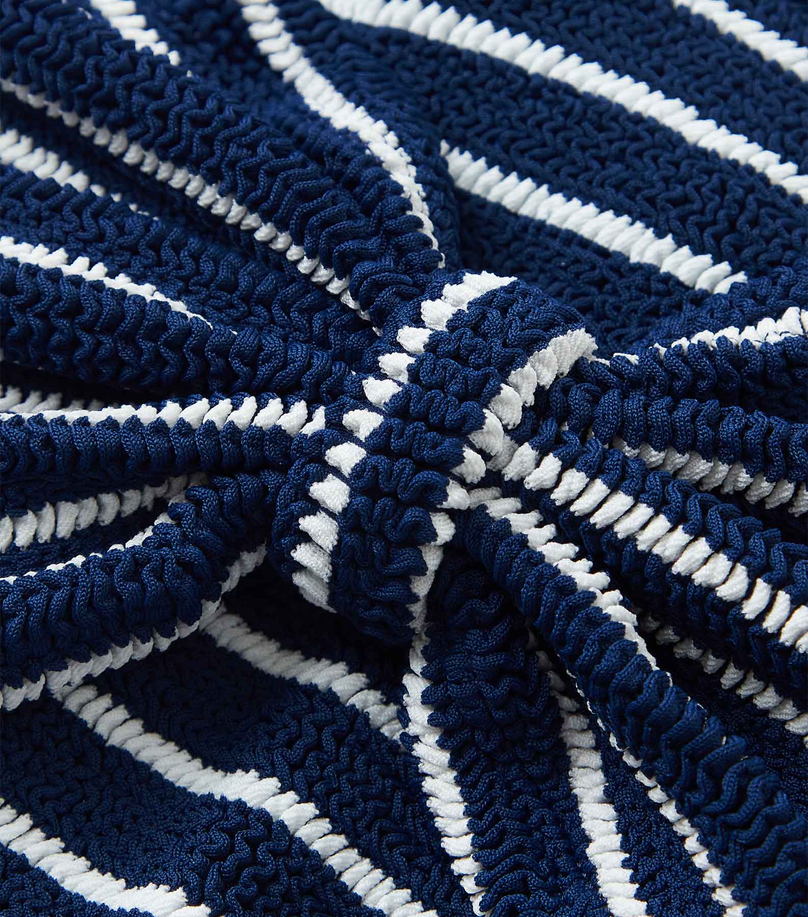 Coverage Jean Bikini - Navy/White Stripe