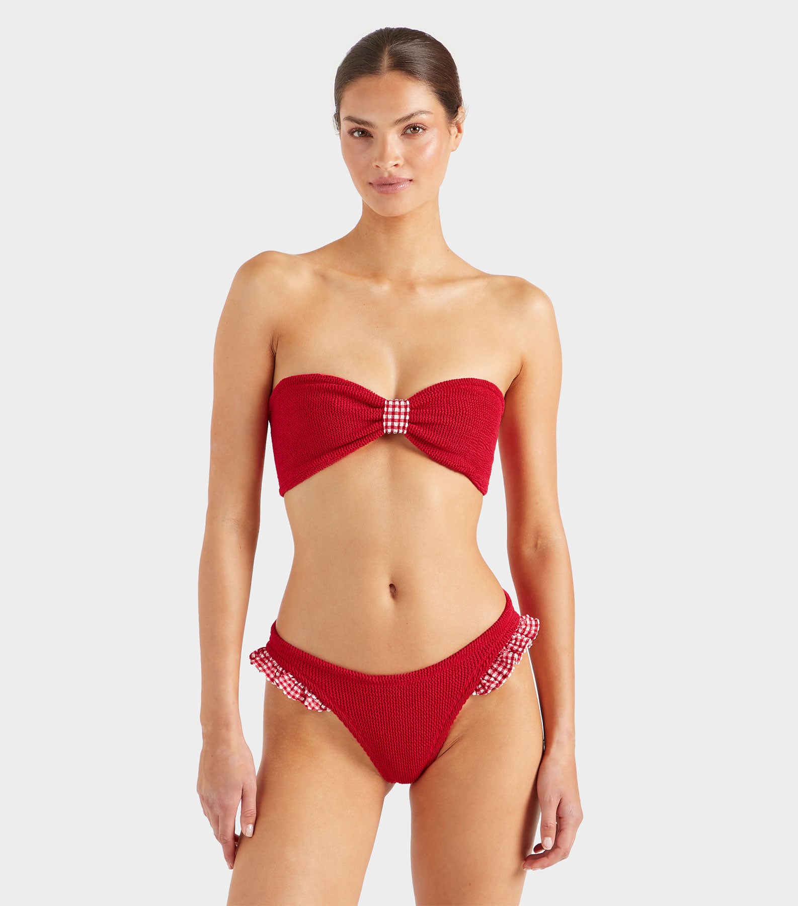 Jean Bikini - Red Gingham
