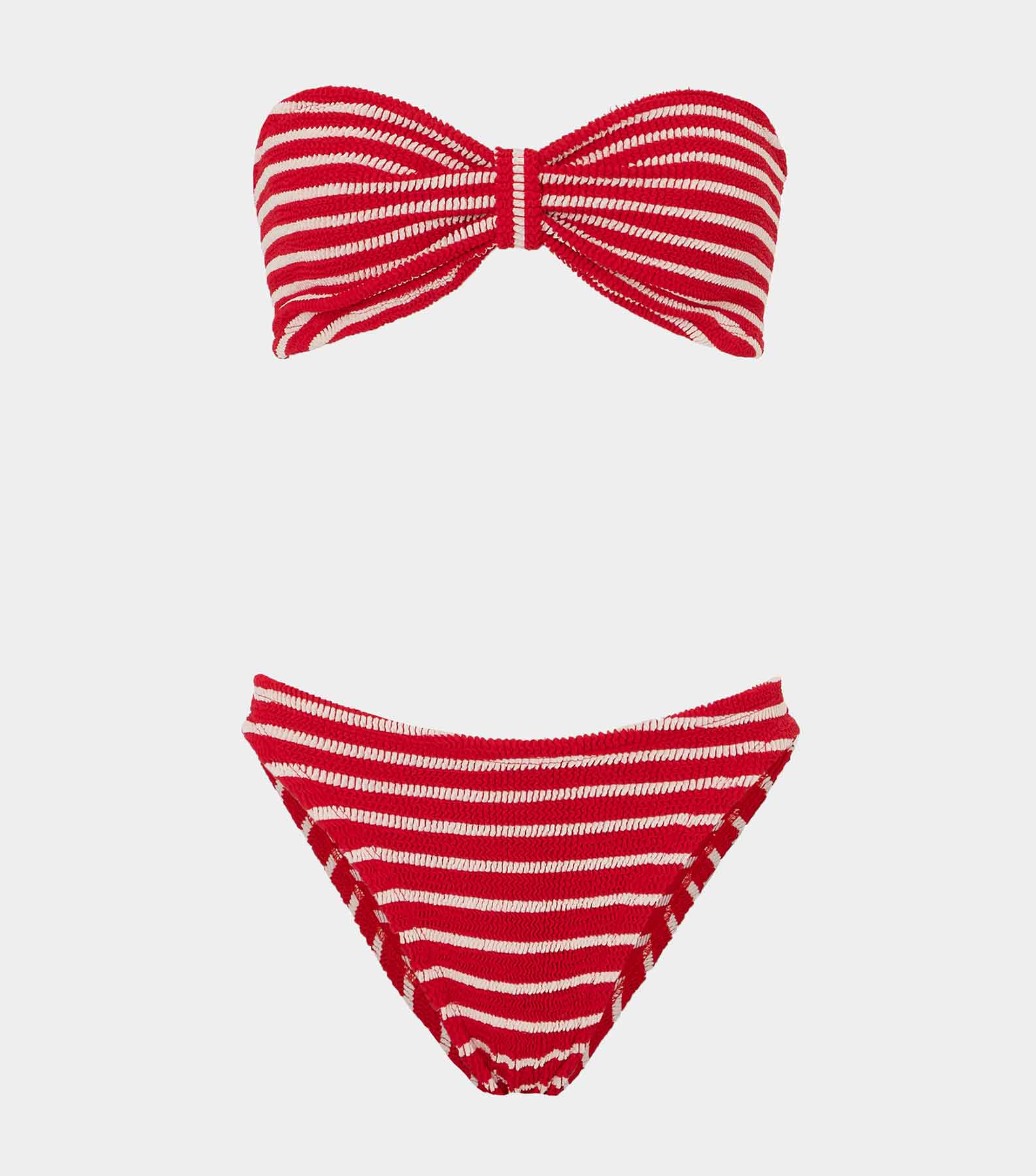 Jean Bikini - Red/White Stripe