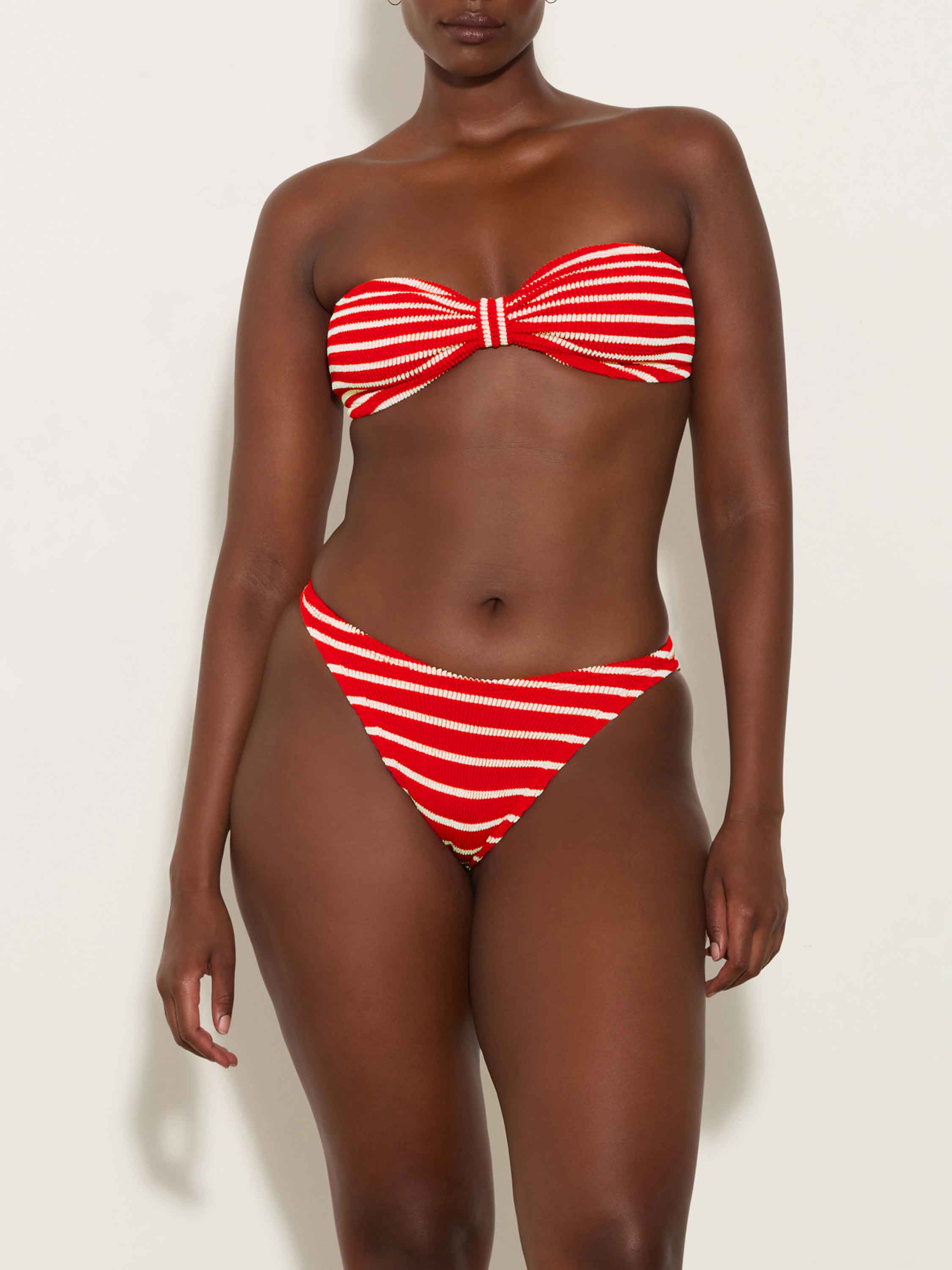 Jean Bikini - Red/White Stripe
