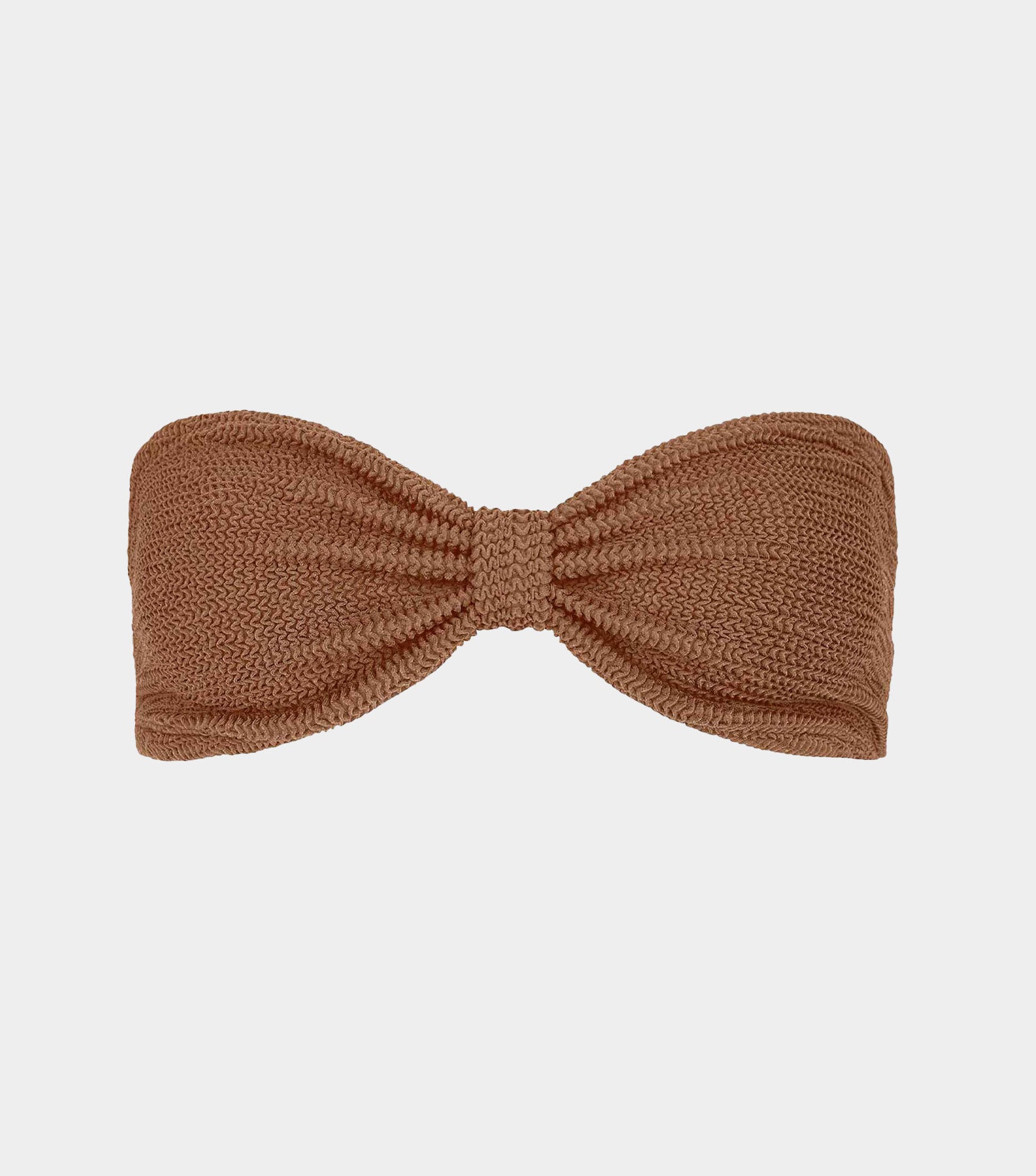 Jean Bikini Top - Metallic Cocoa