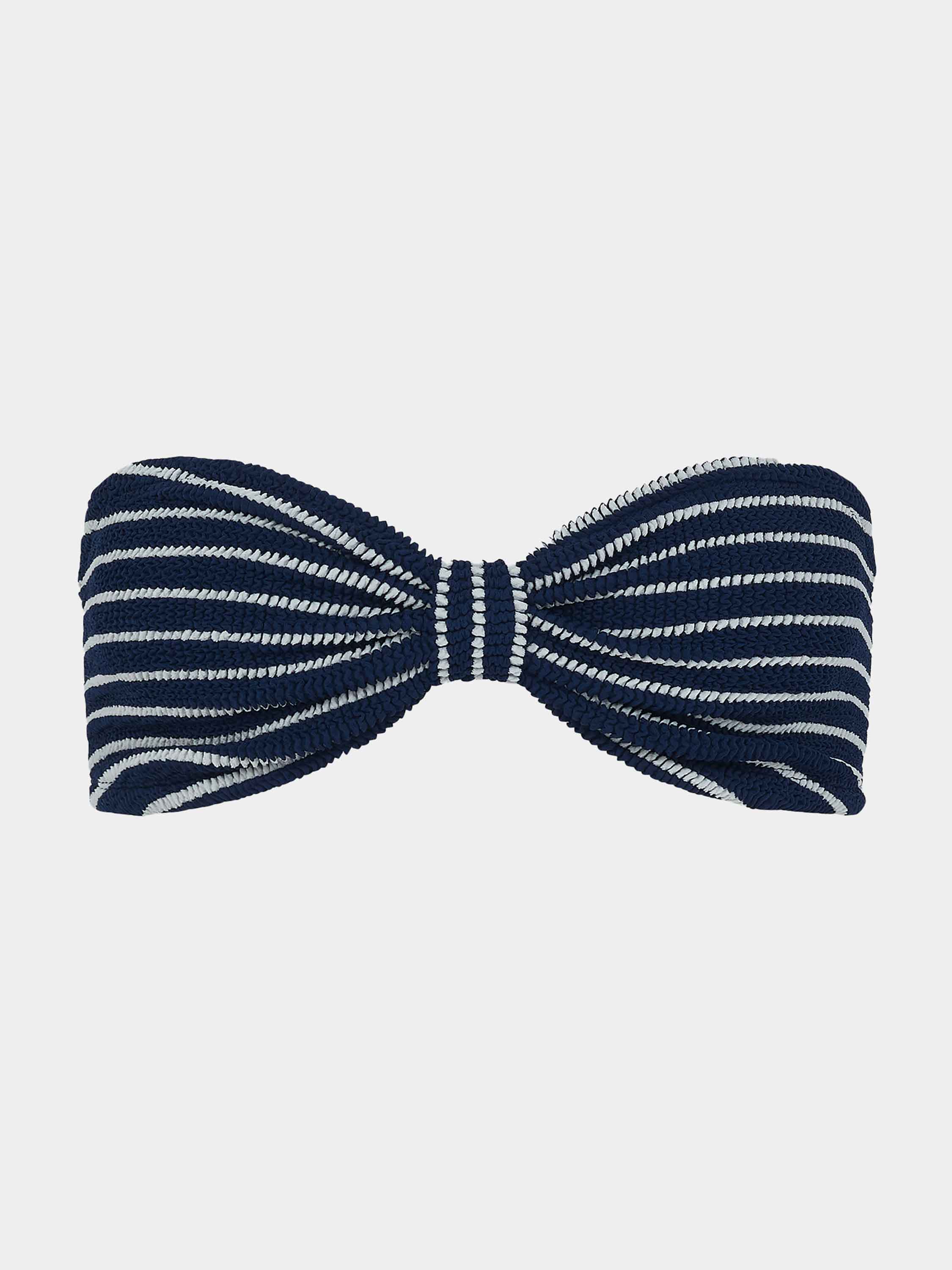 Jean Bikini Top - Navy/White Stripe