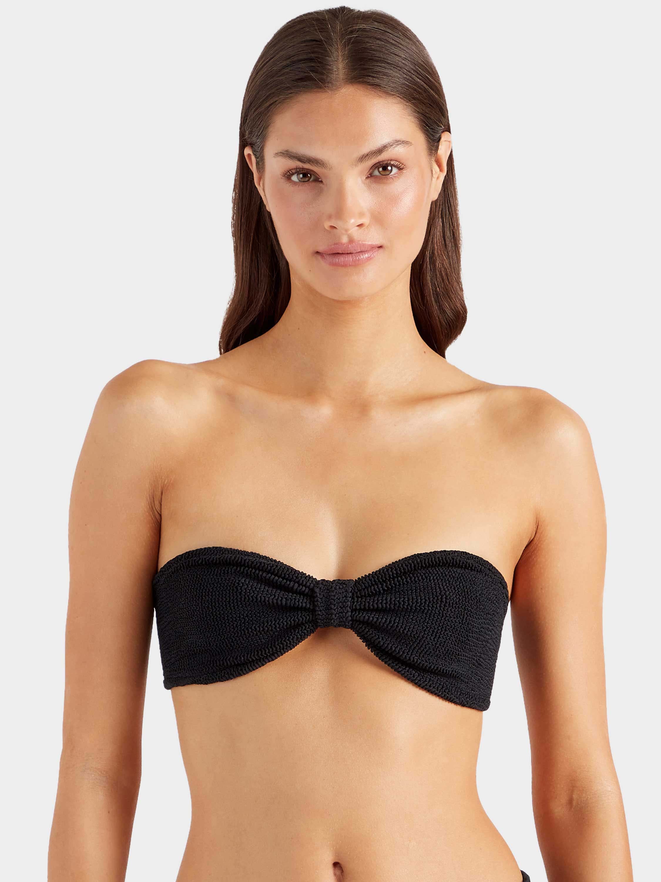 Jean Bikini Top - Black
