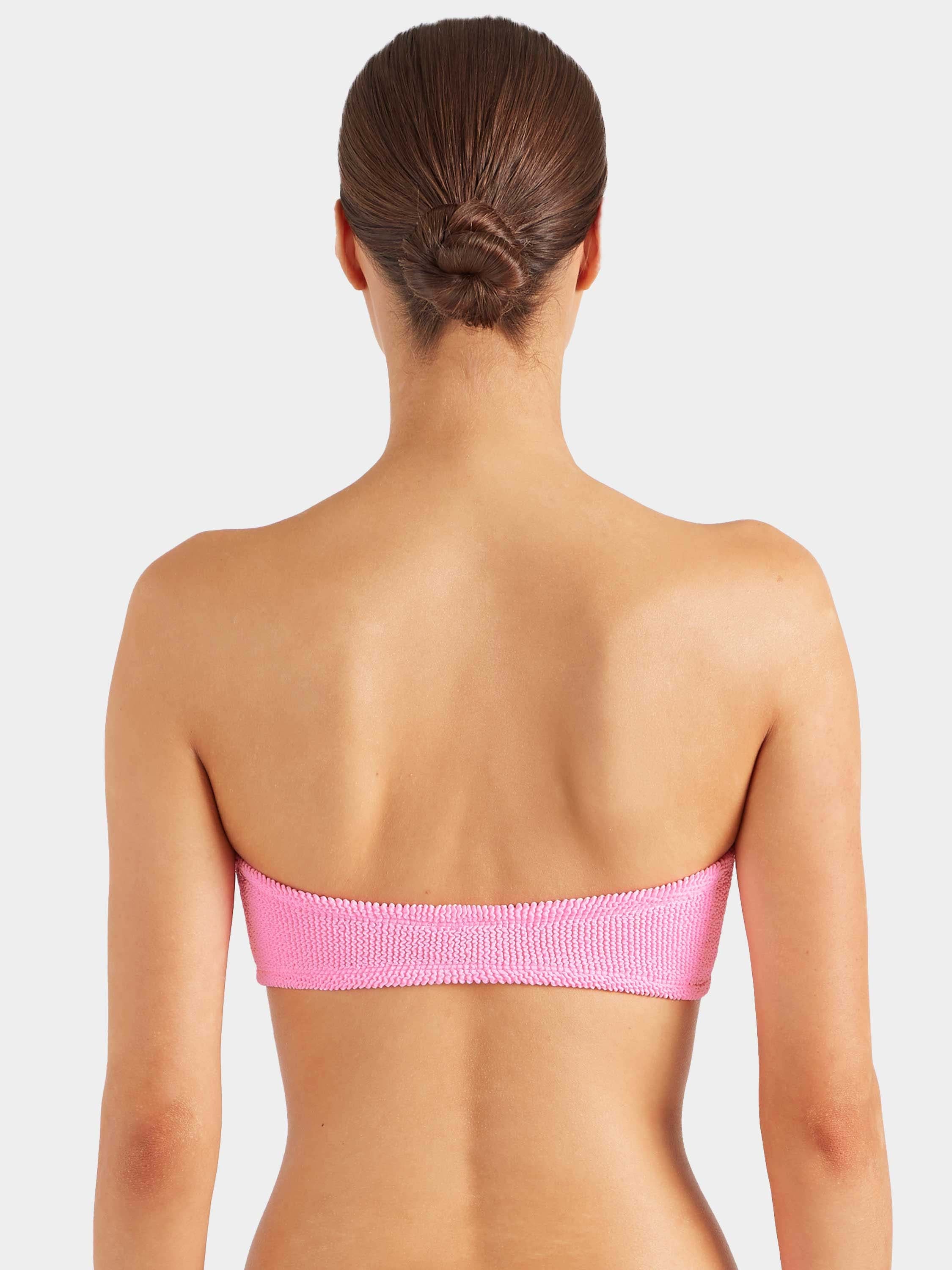 Jean Bikini Top - Bubblegum