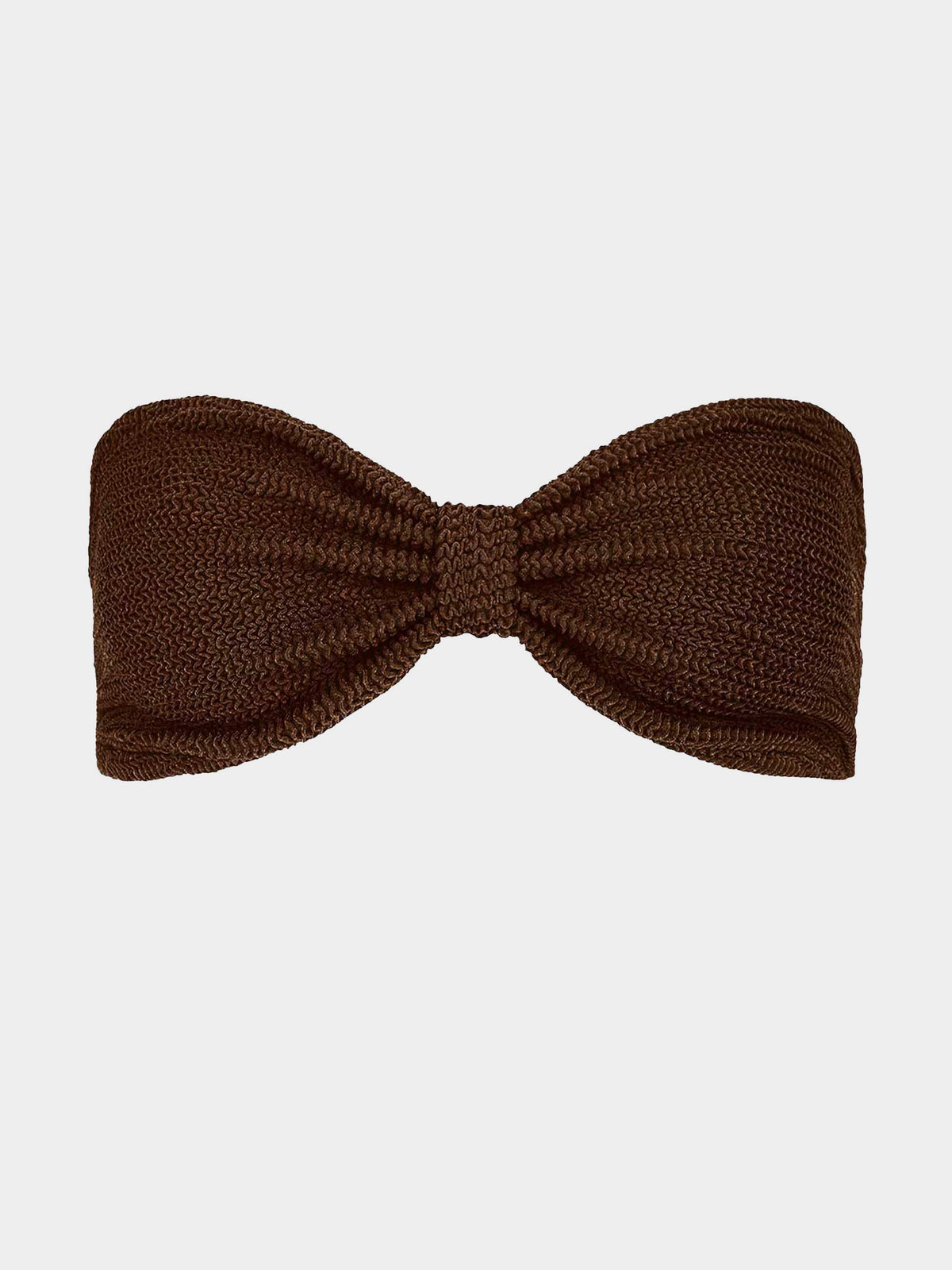 Jean Bikini Top - Metallic Chocolate