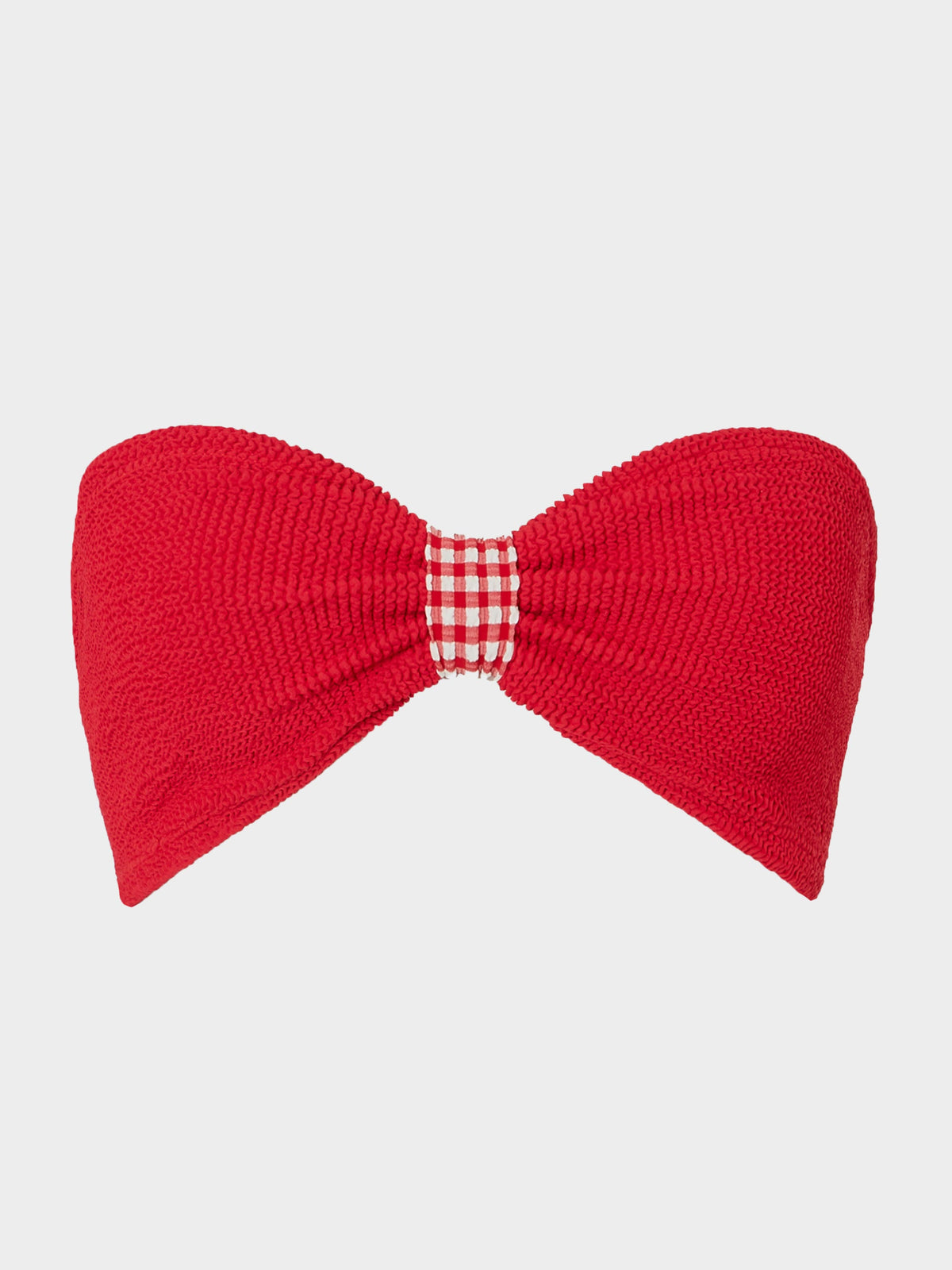 Jean Bikini Top - Red Gingham