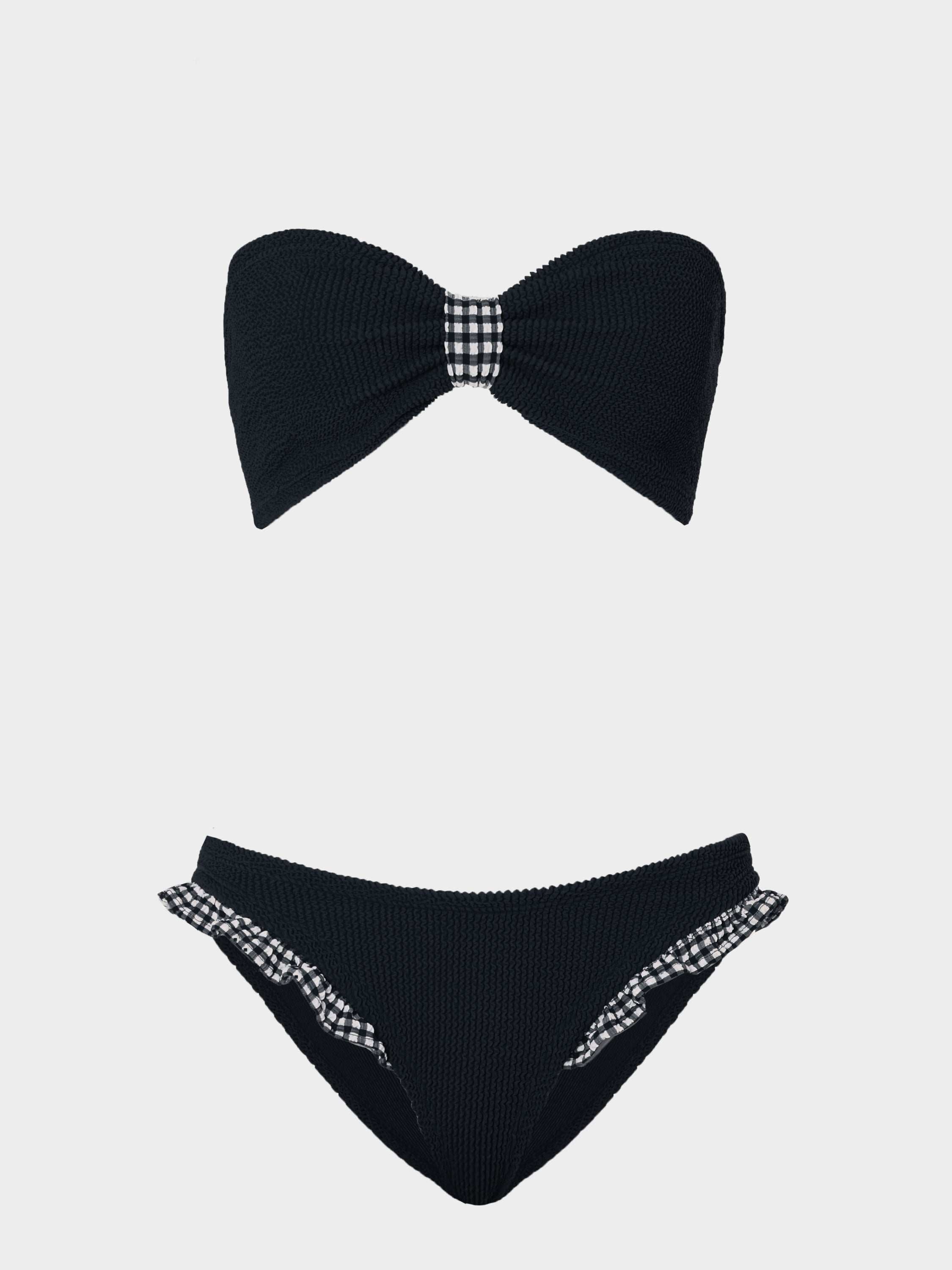 Jean Bikini - Black Gingham