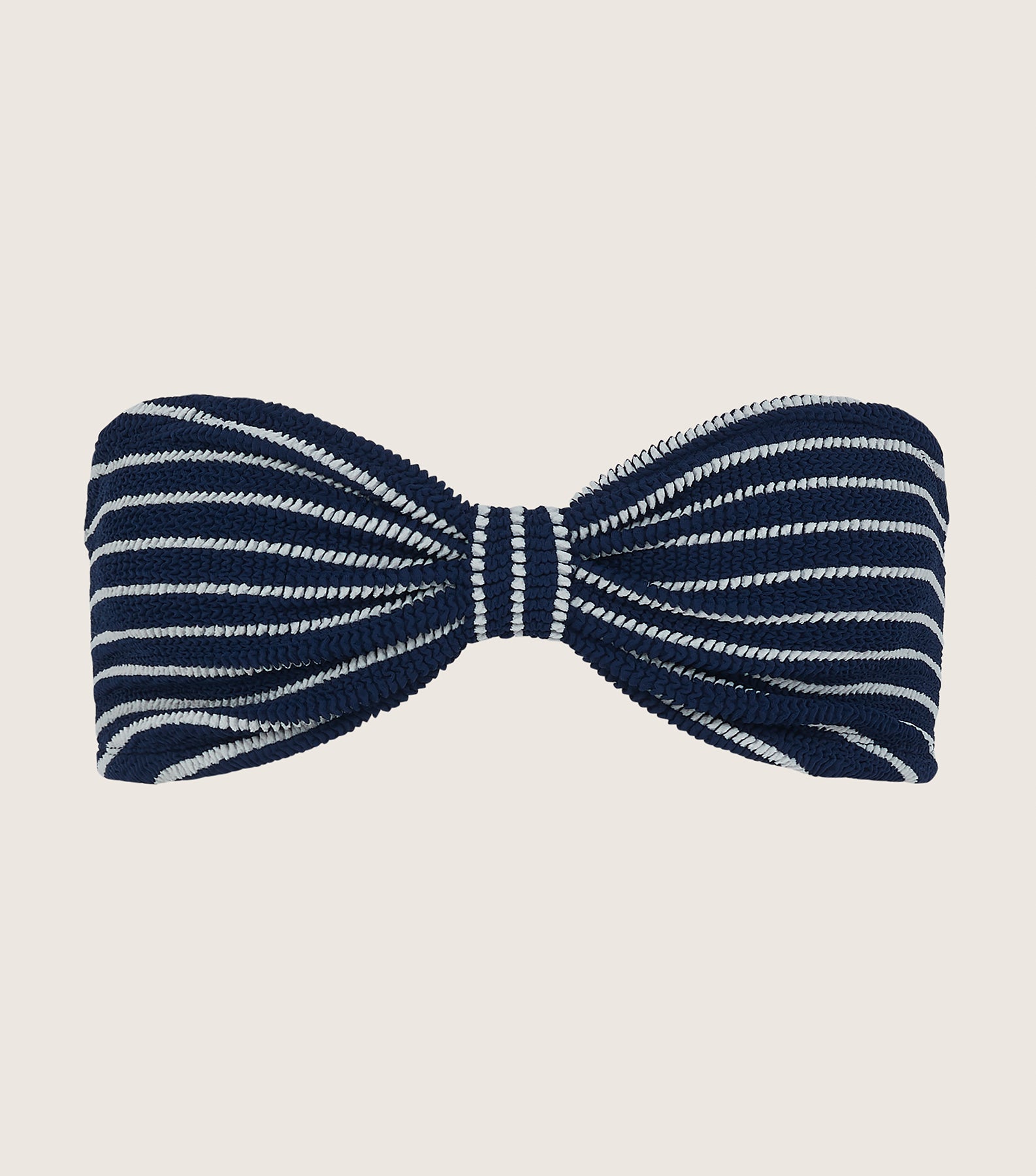 Jean Bikini Top - Navy/White Stripe