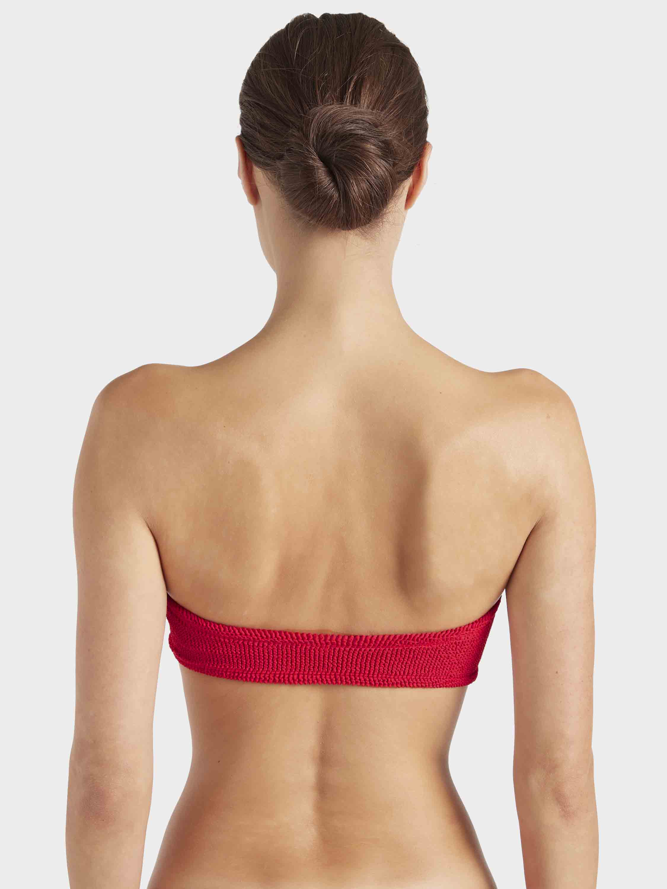 Jean Bikini Top - Red