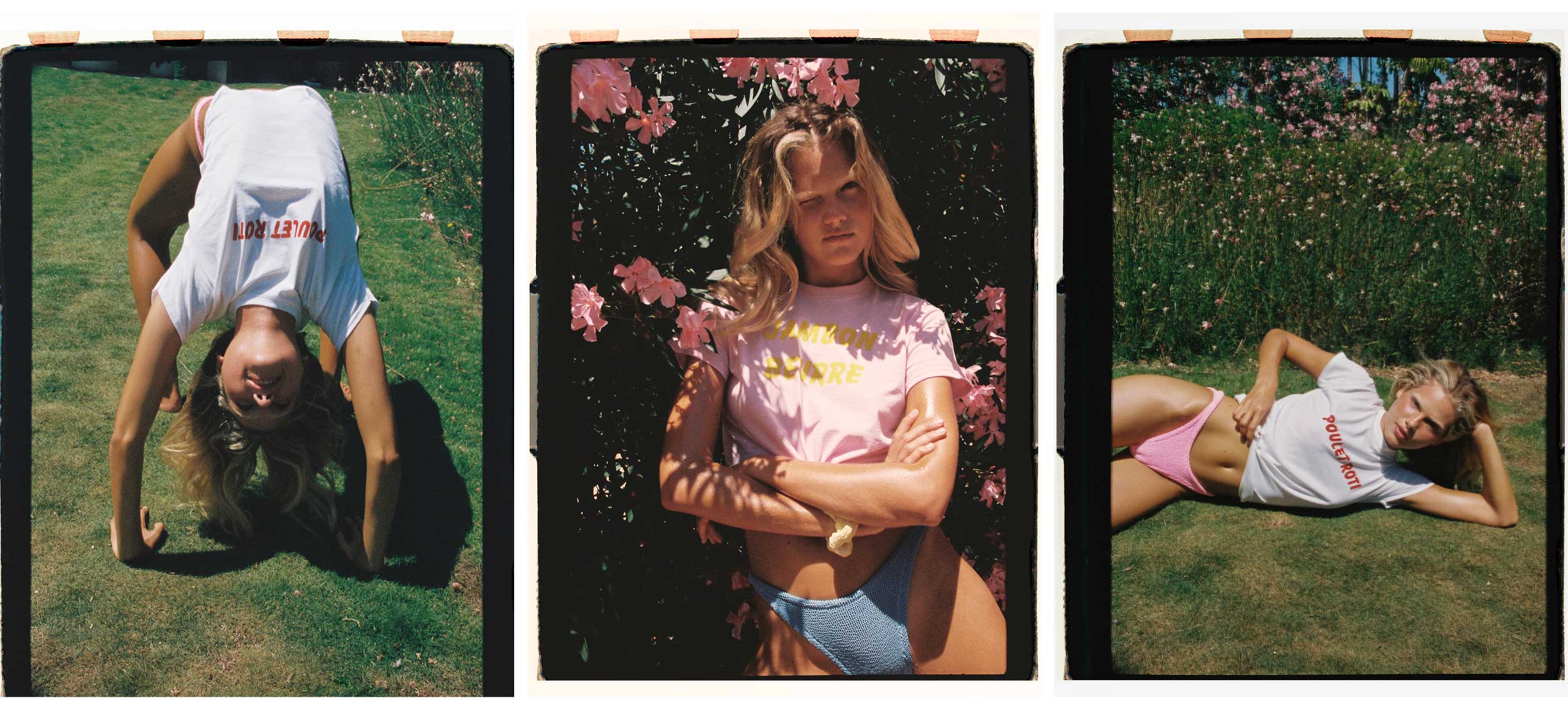 Joe Sweeney for Hunza G Slogan Tee