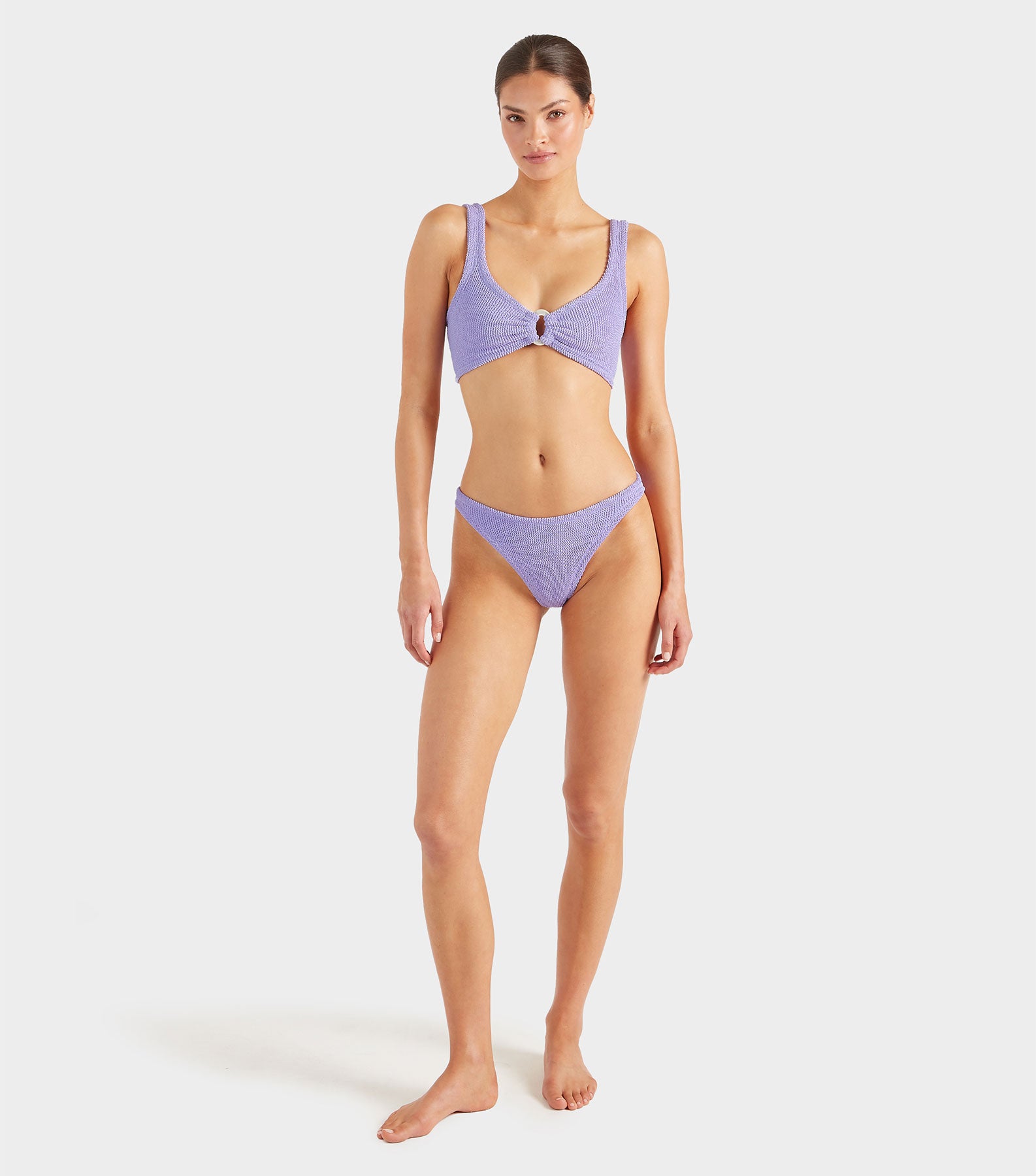 Julia Bikini With Pearly Hoop - Lilac