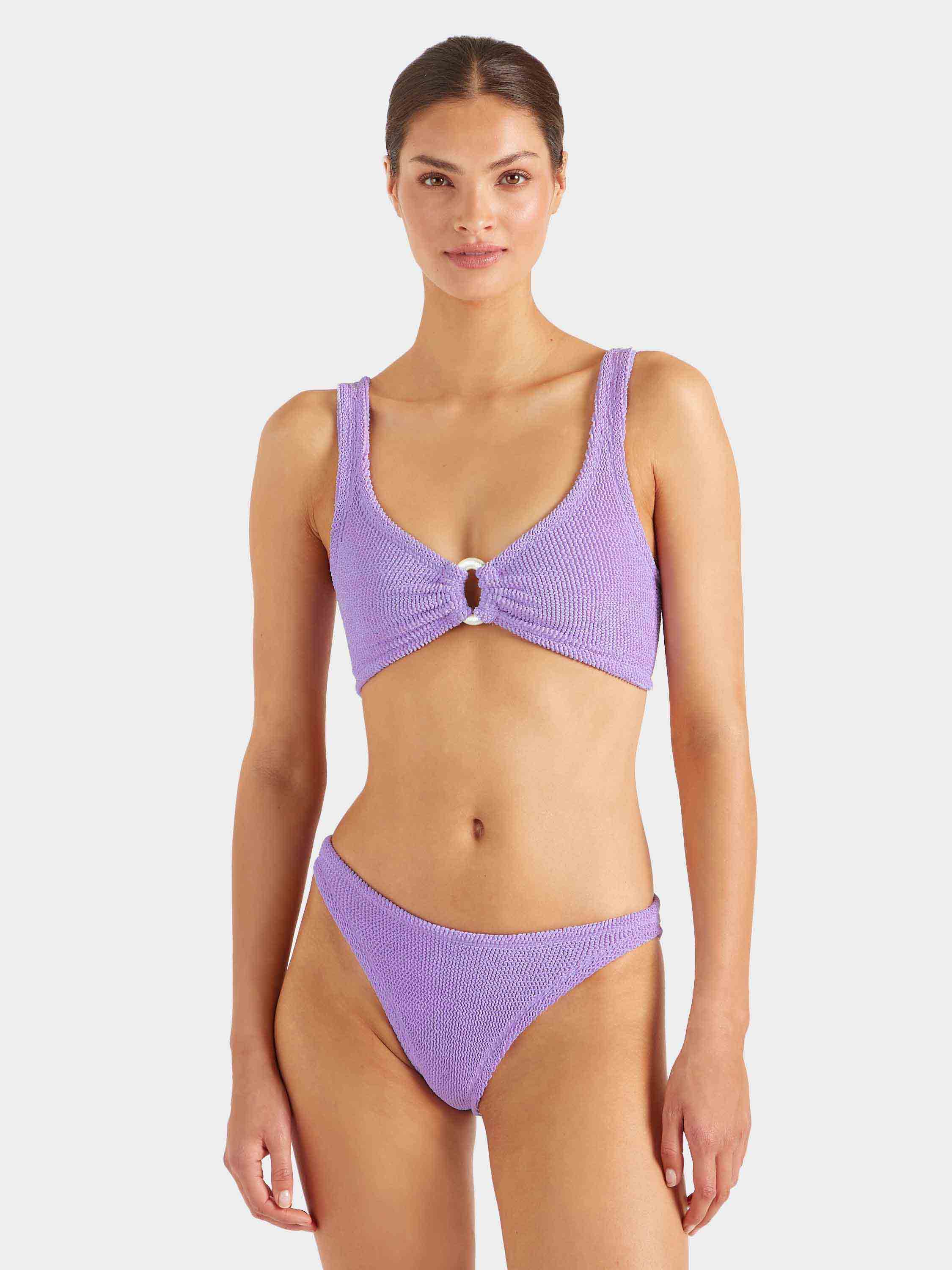 Julia Bikini With Pearly Hoop - Lilac