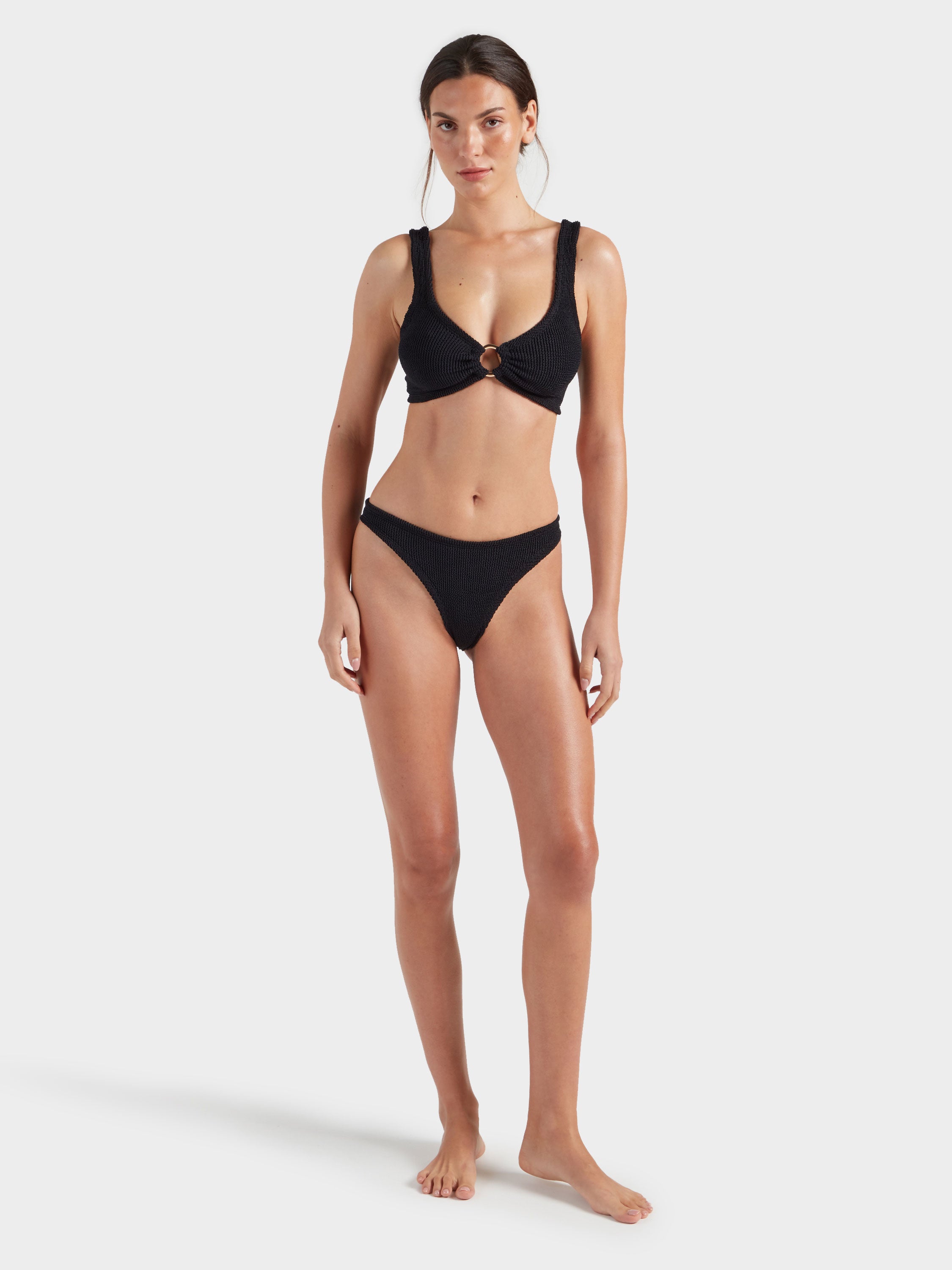 Julia With Gold Hoop Bikini - Black