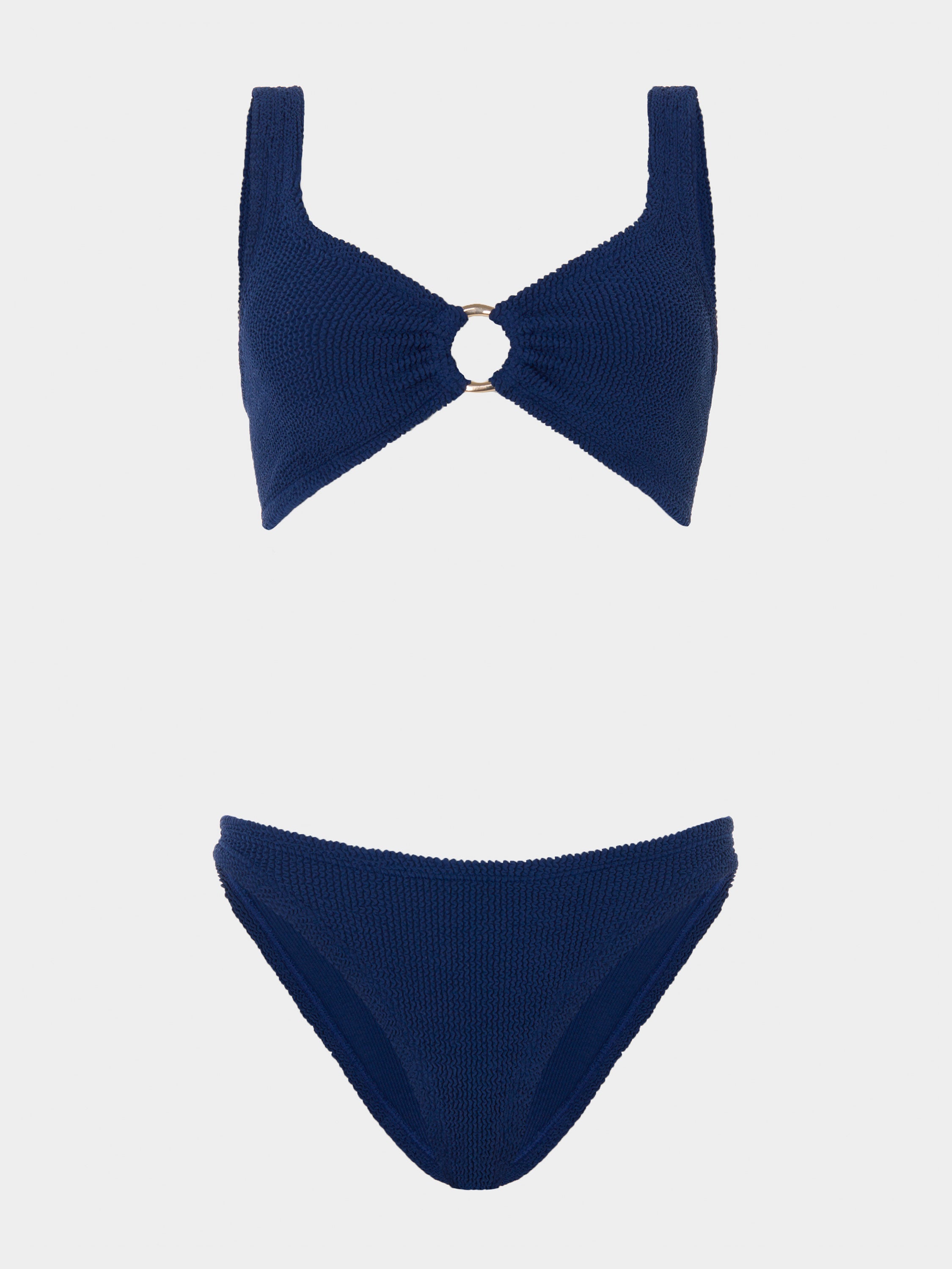Julia With Gold Hoop Bikini - Navy