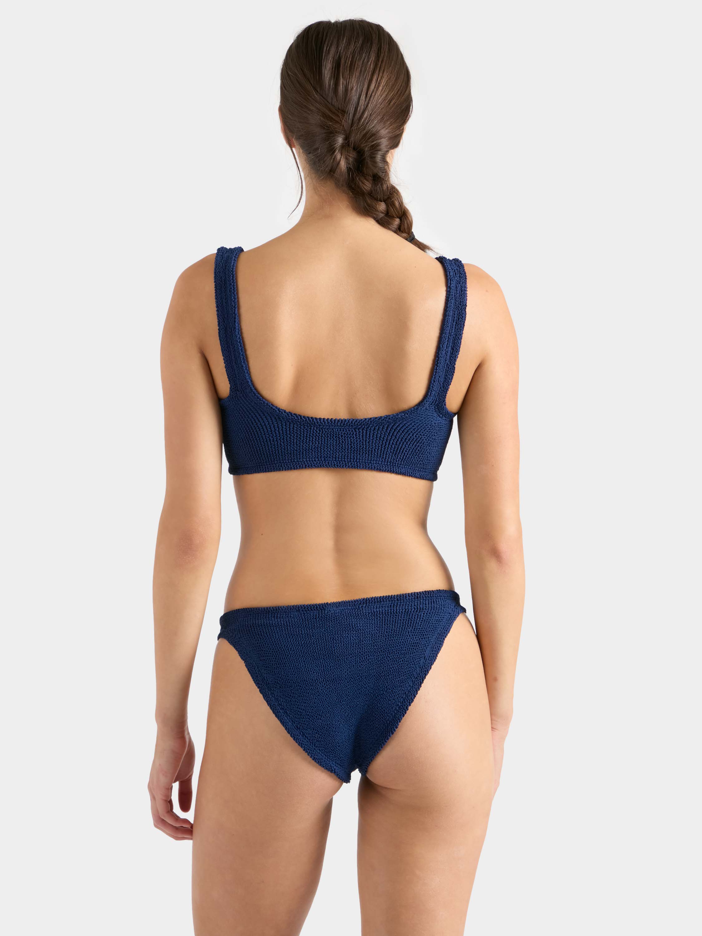 Julia With Gold Hoop Bikini - Navy